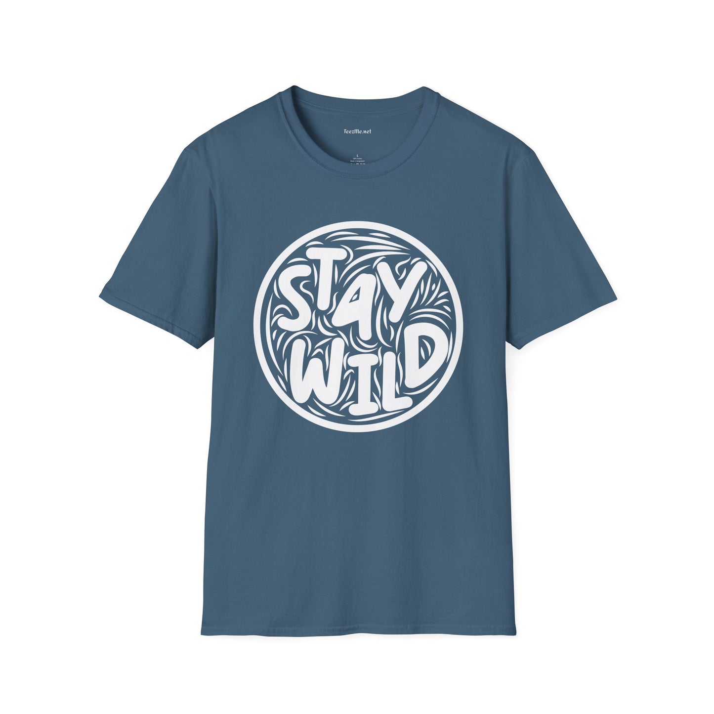 Stay Wild Retro Unisex Softstyle T-Shirt 100% Cotton