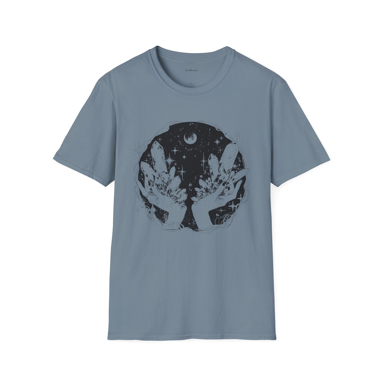 Crystal Moon Magic - Unisex Softstyle T-Shirt 100% Cotton Graphic