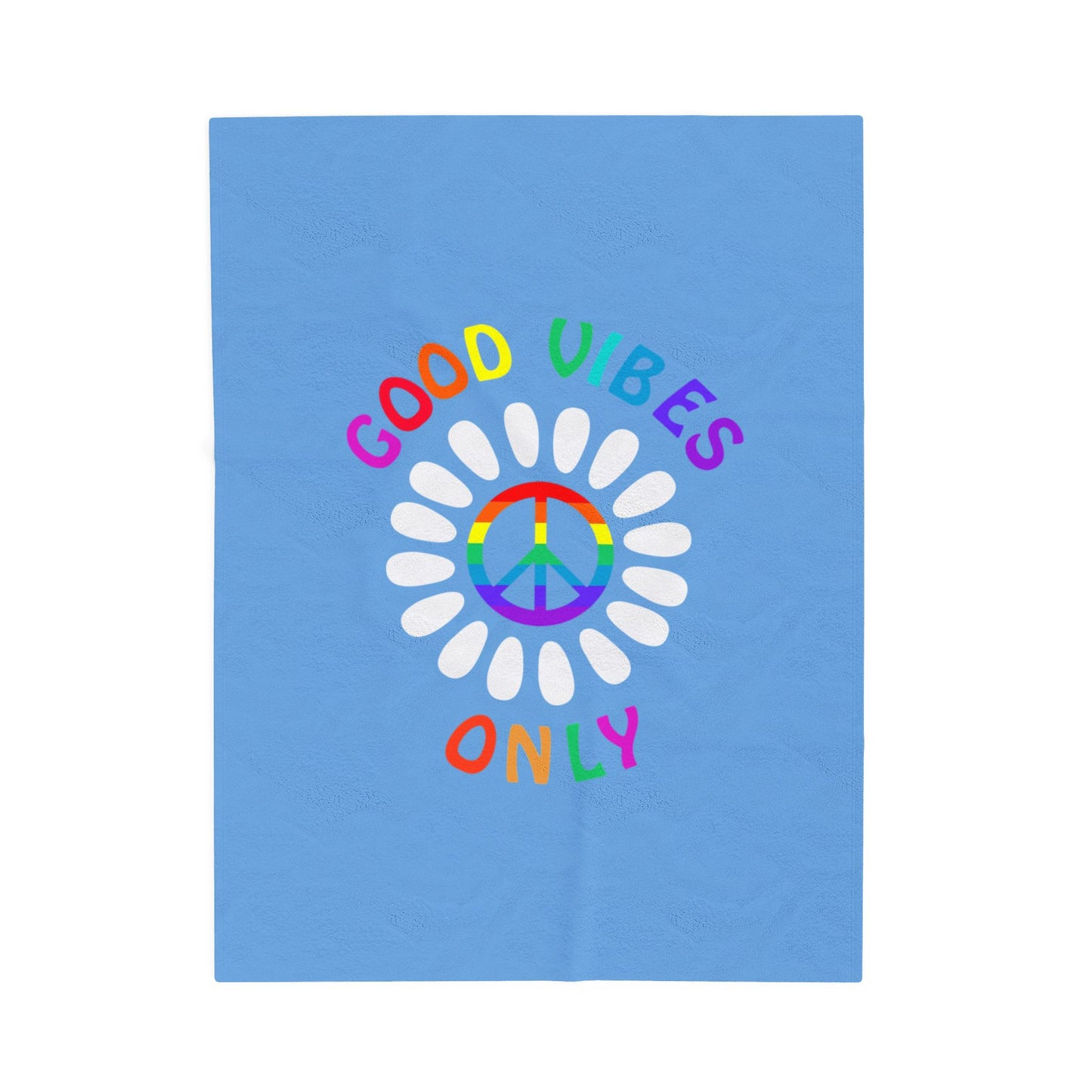 Good Vibes Velveteen Plush Blanket