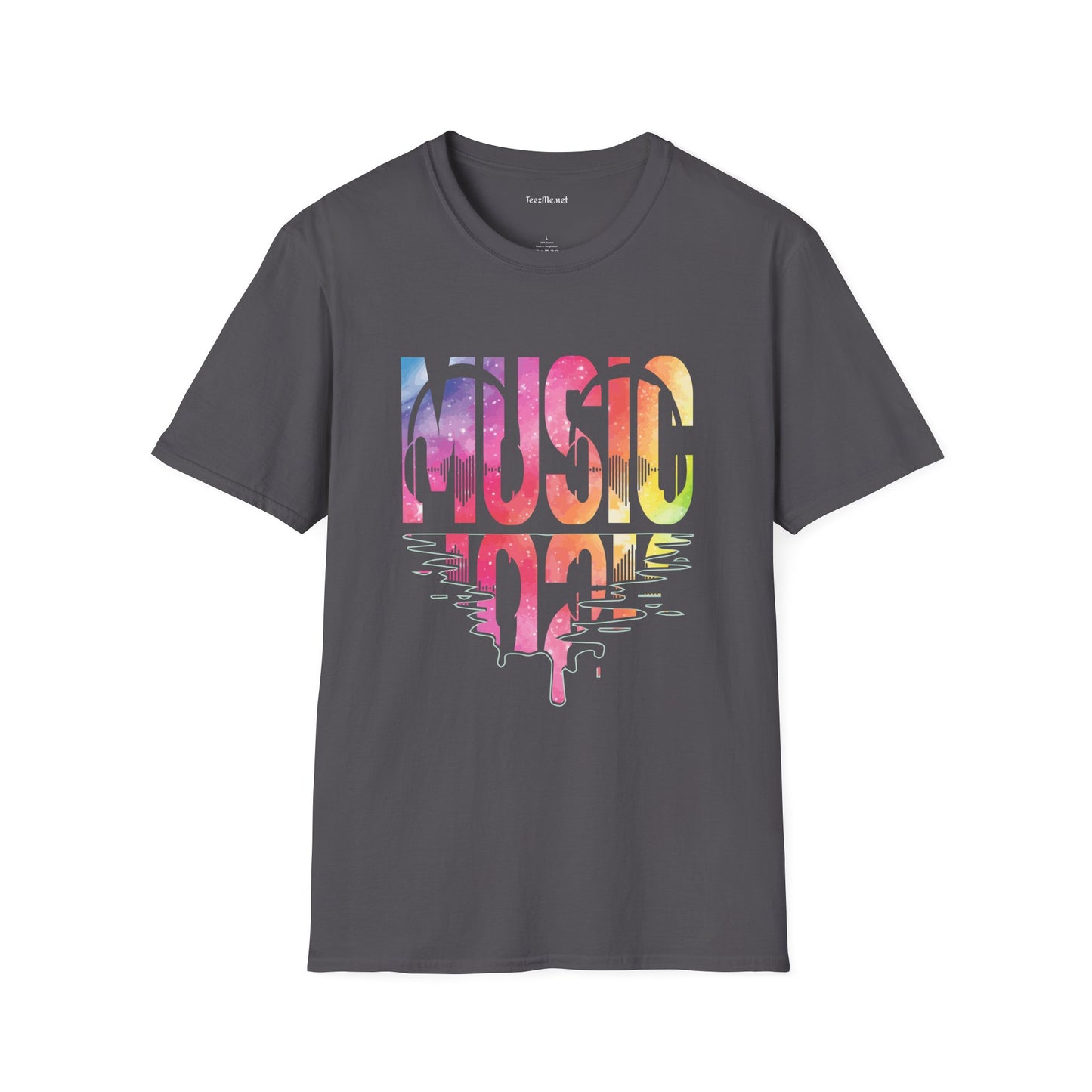 Music with Pinktones Unisex Softstyle T-Shirt 100% Cotton Graphic