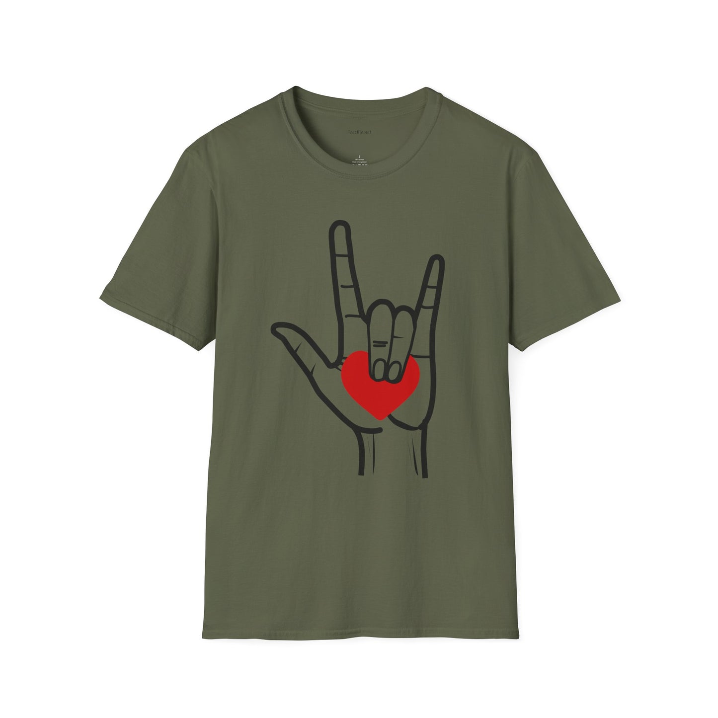 ASL Love  - Unisex Softstyle T-Shirt 100% Cotton Graphic