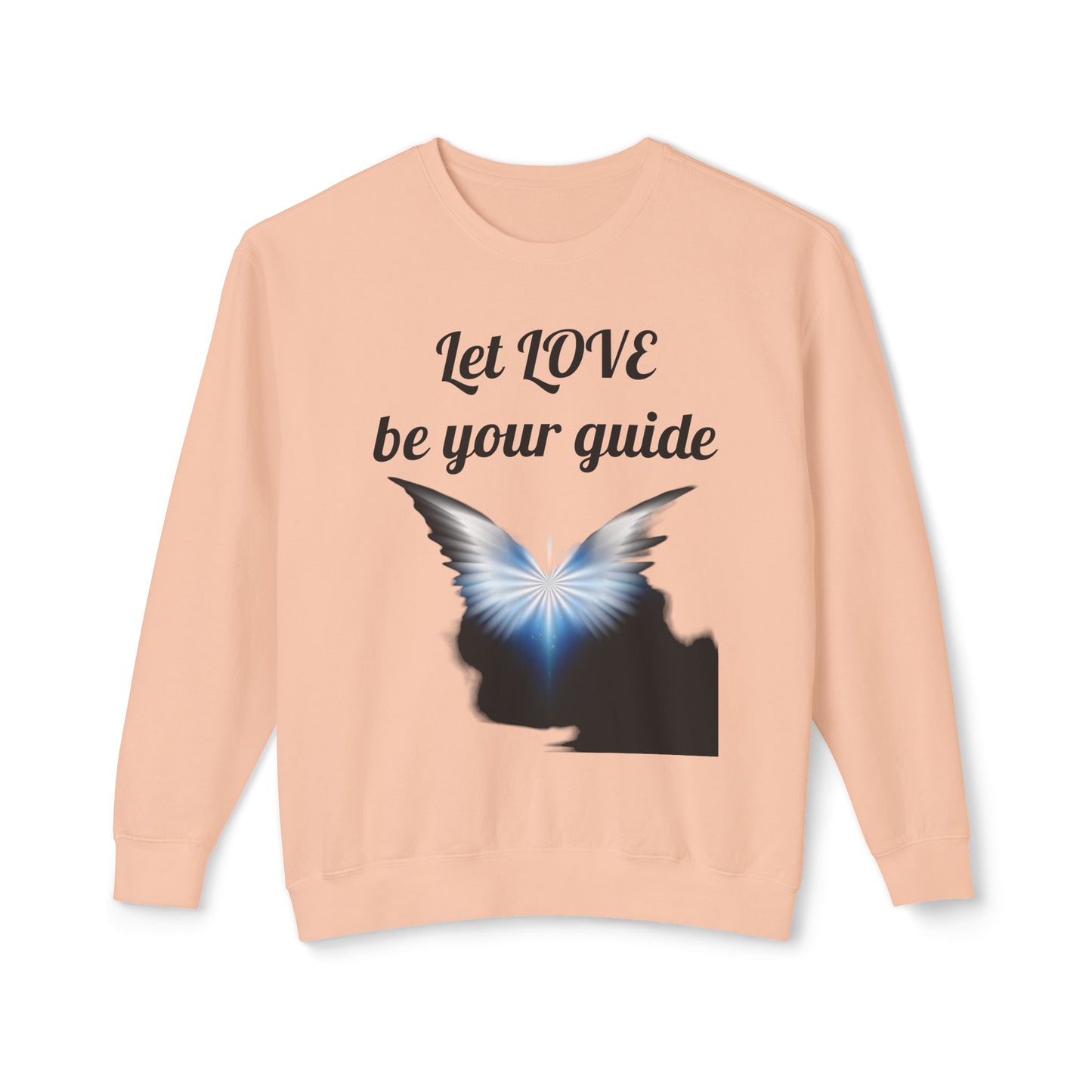 Let Love be your guide - Unisex Lightweight Crewneck Sweatshirt