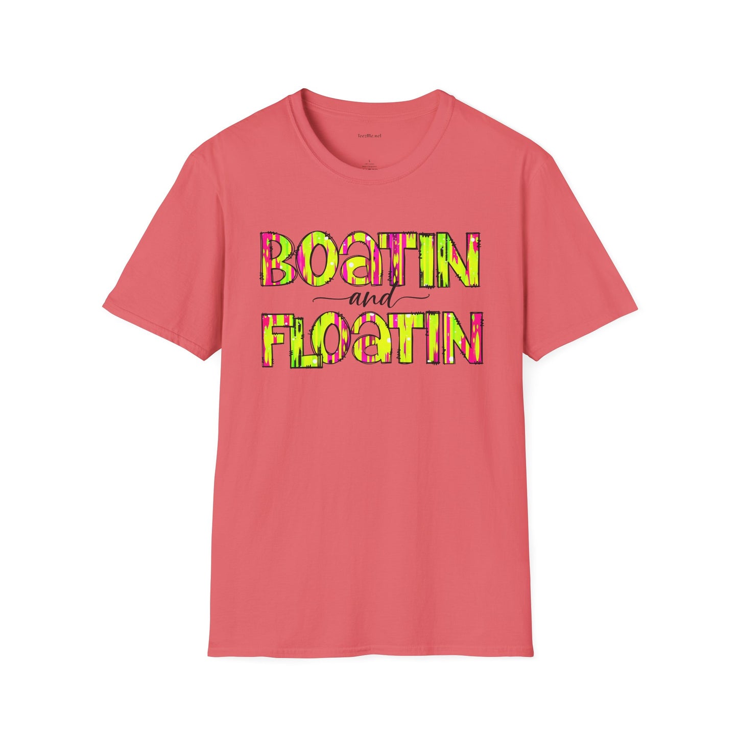 Boatin and Floatin - Unisex Softstyle T-Shirt 100% Cotton Graphic