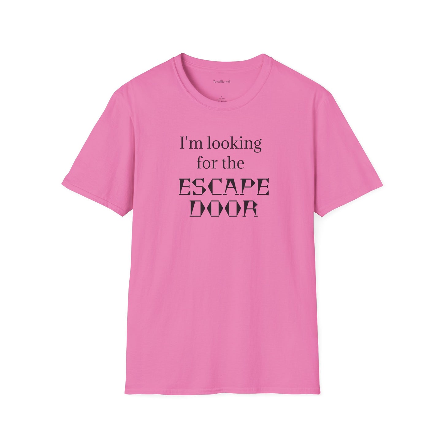 I'm looking for the ESCAPE DOOR - Unisex Softstyle T-Shirt 100% Cotton Graphic