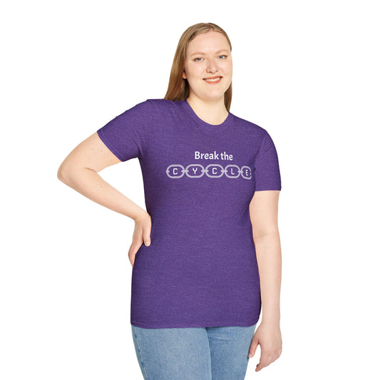 Break the Cycle - Unisex Softstyle T-Shirt 100% Cotton Graphic