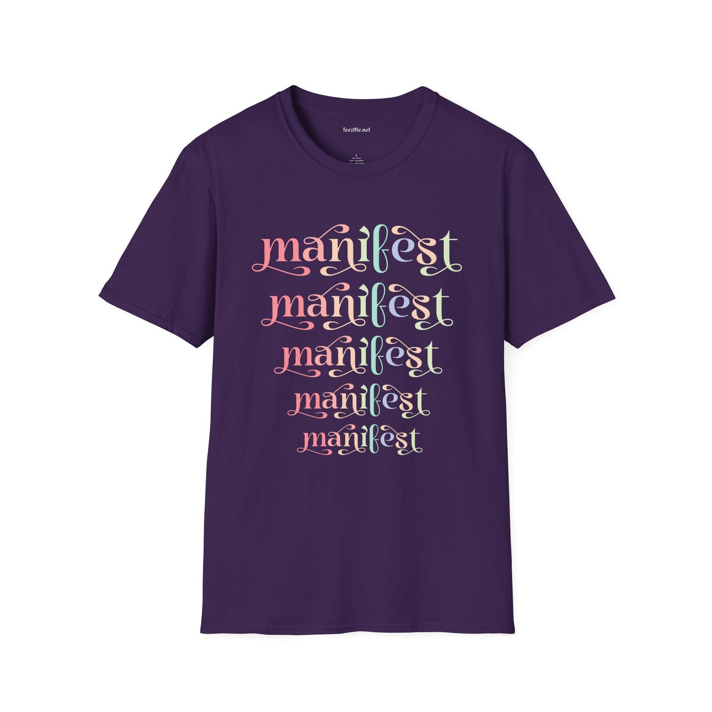 Manifest Unisex Softstyle T-Shirt 100% Cotton Graphic