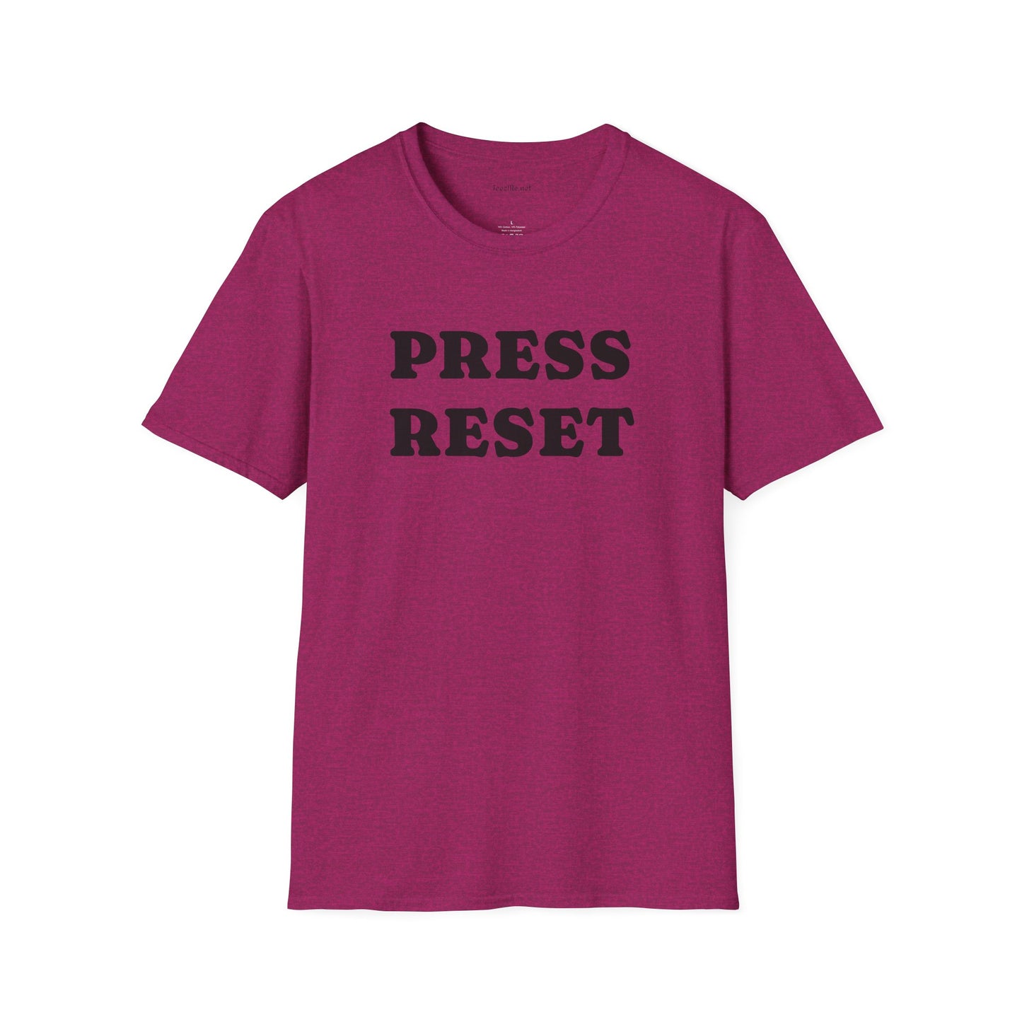 Press Reset - Unisex Softstyle T-Shirt 100% Cotton Graphic
