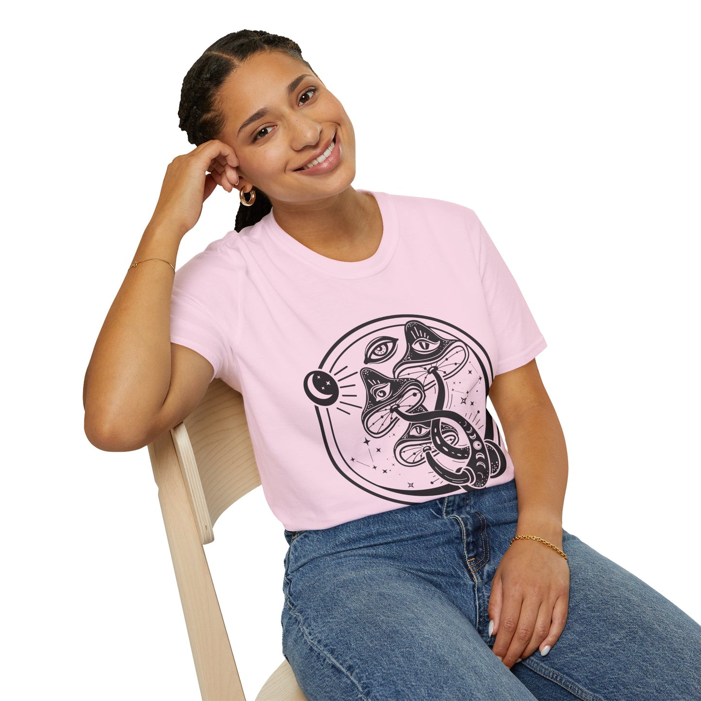 Mushrooms - Unisex Softstyle T-Shirt 100% Cotton Graphic