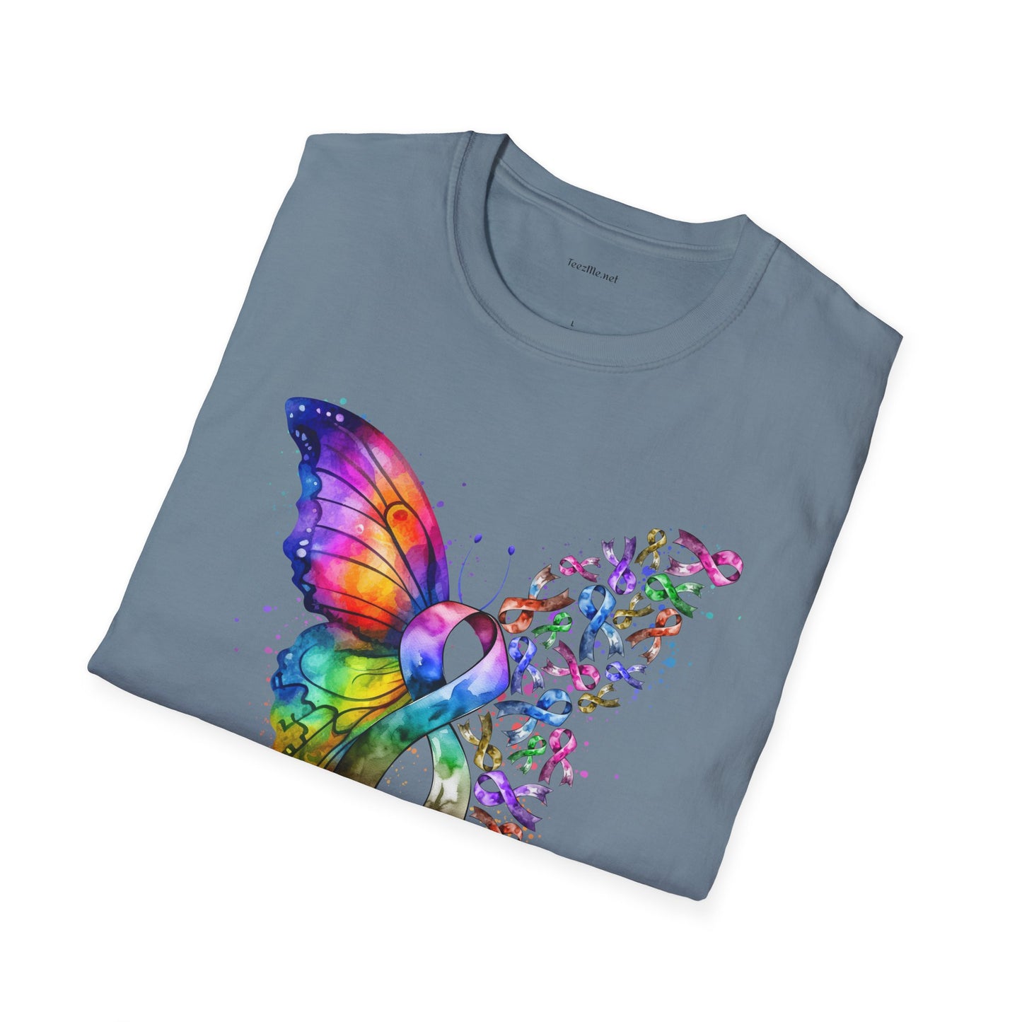 Fight Cancer - Unisex Softstyle T-Shirt 100% Cotton Graphic