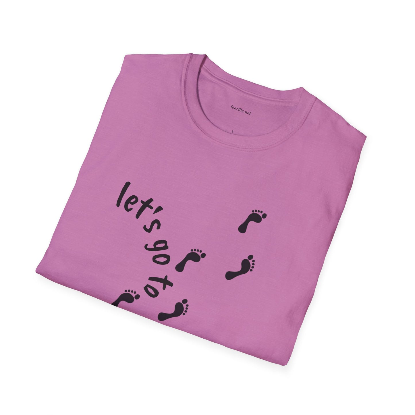 Let's go to the beach - Unisex Softstyle T-Shirt 100% Cotton Graphic