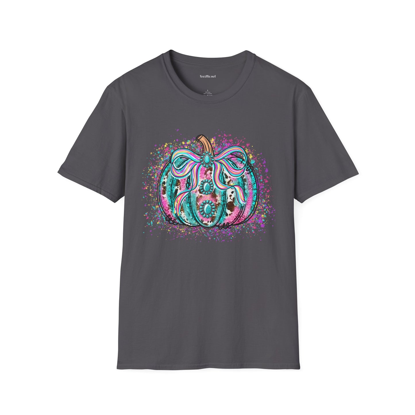 Pumpkin Colorful Unisex Softstyle T-Shirt 100% Cotton