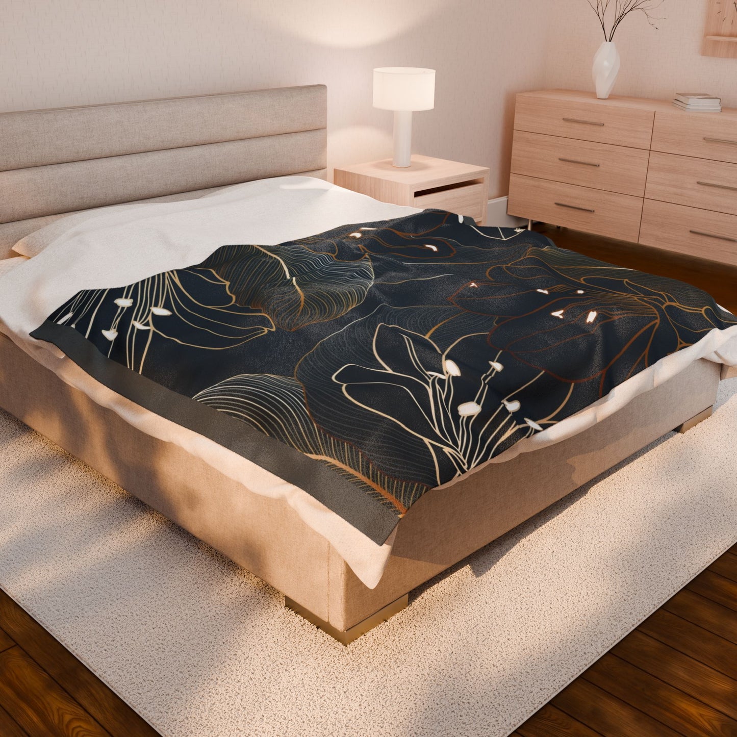 Tropical Escape Velveteen Plush Blanket