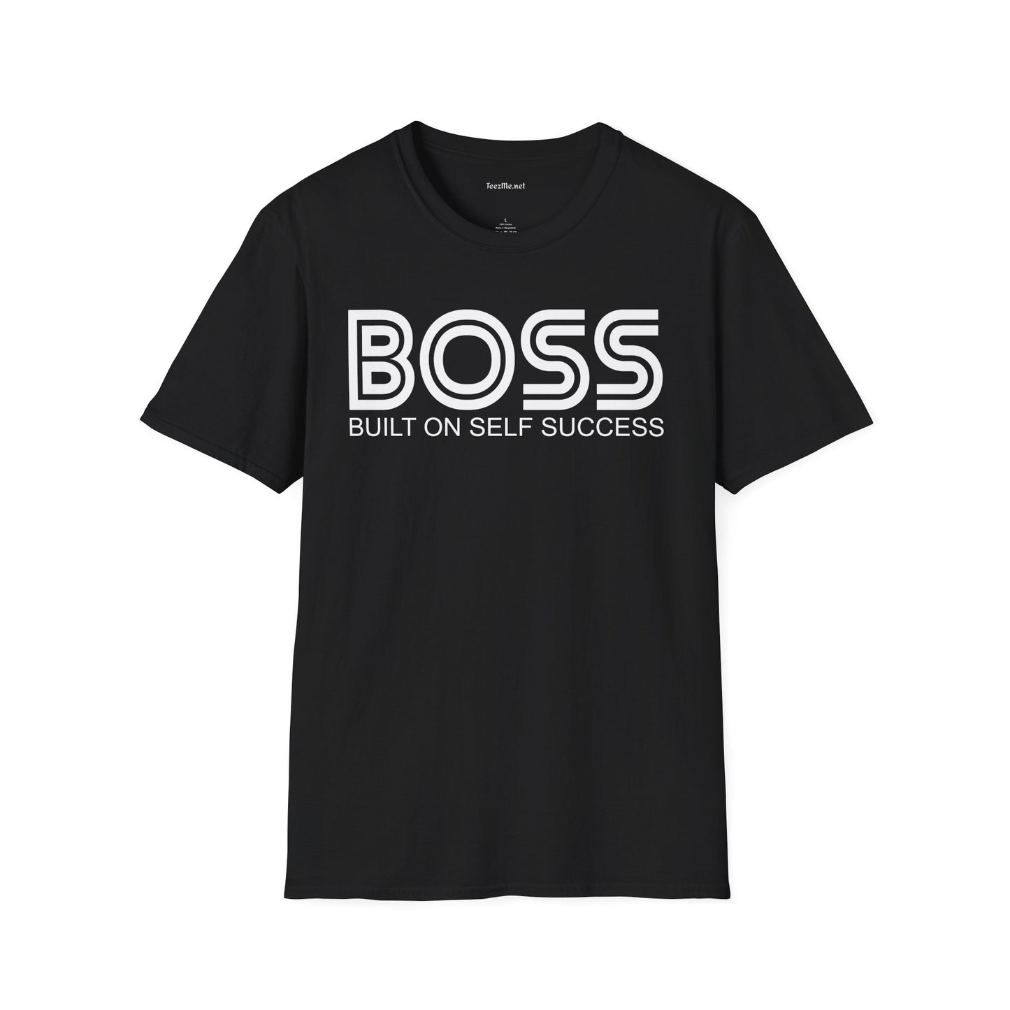 BOSS Built On Self Success Unisex Softstyle T-Shirt 100% Cotton Graphic