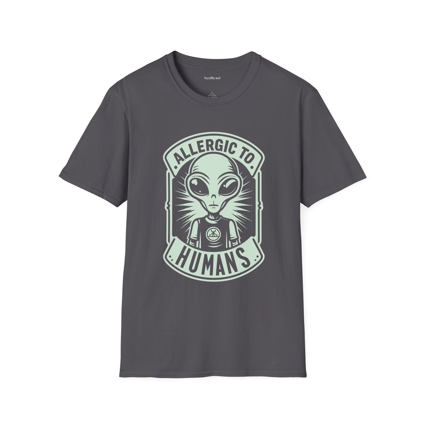 Allergic to Humans Unisex Softstyle T-Shirt 100% Cotton Graphic
