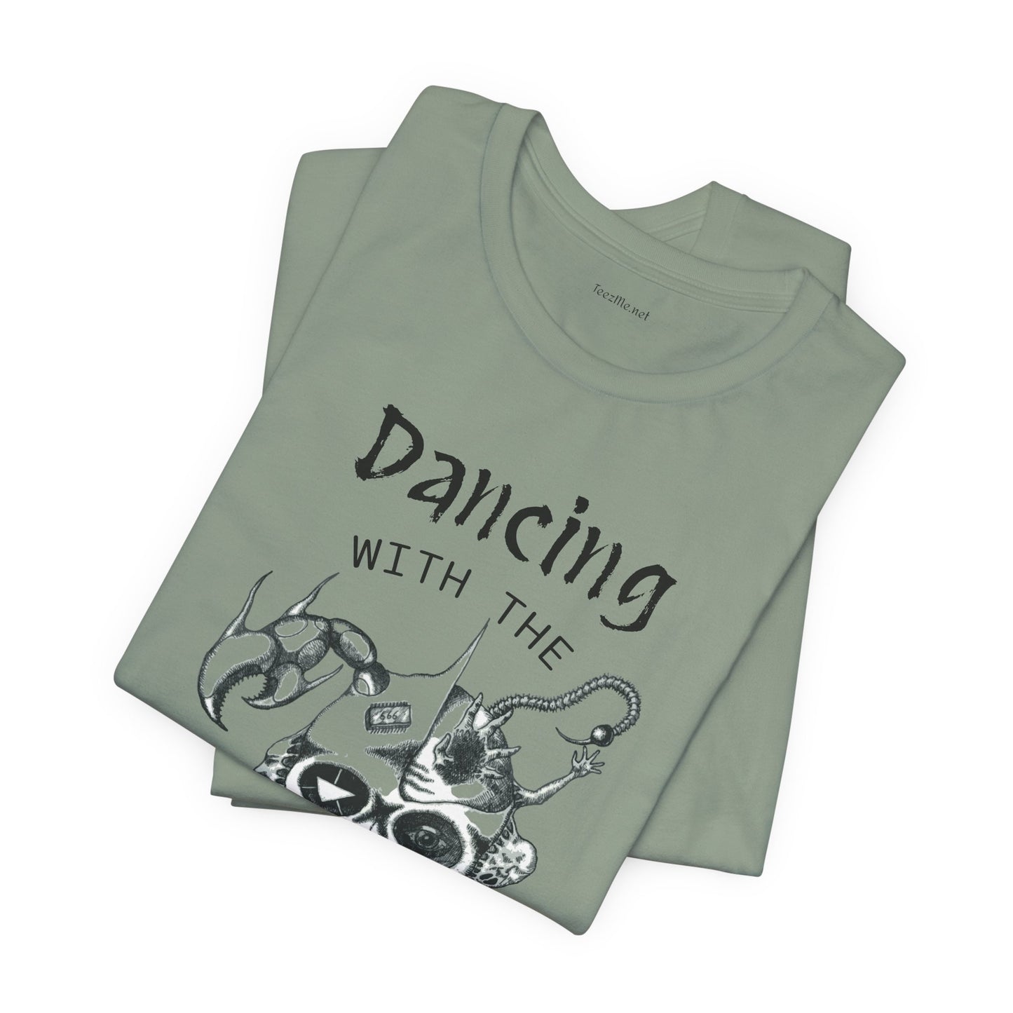 Dancing with the Devil (image) - Unisex Jersey Short Sleeve Tee