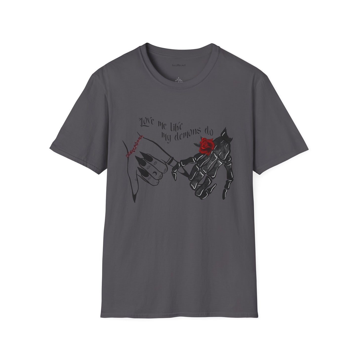 Love Me Like My Demons Do Unisex Softstyle T-Shirt 100% Cotton Graphic