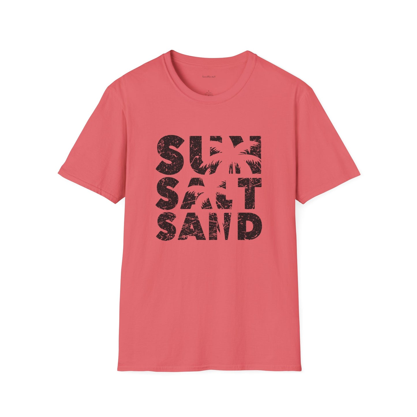 Sun Salt Sand - Unisex Softstyle T-Shirt 100% Cotton Graphic