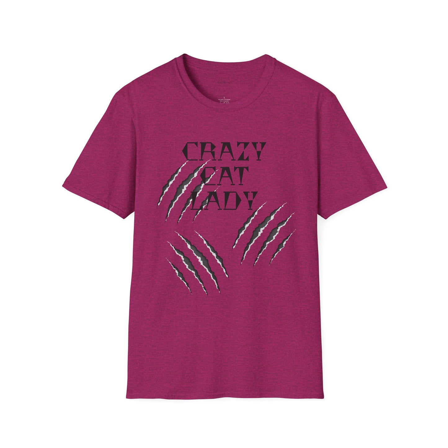 Crazy Cat Lady - Unisex Softstyle T-Shirt 100% Cotton Graphic