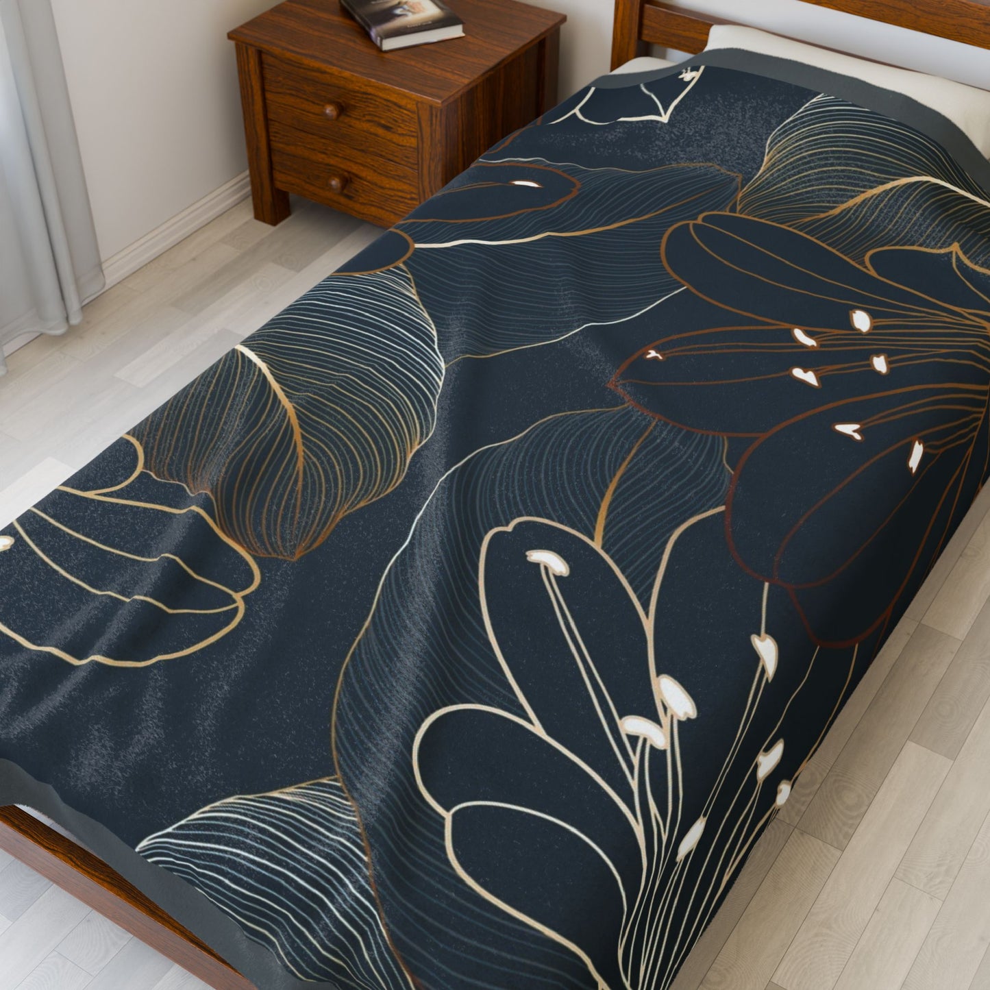 Tropical Escape Velveteen Plush Blanket