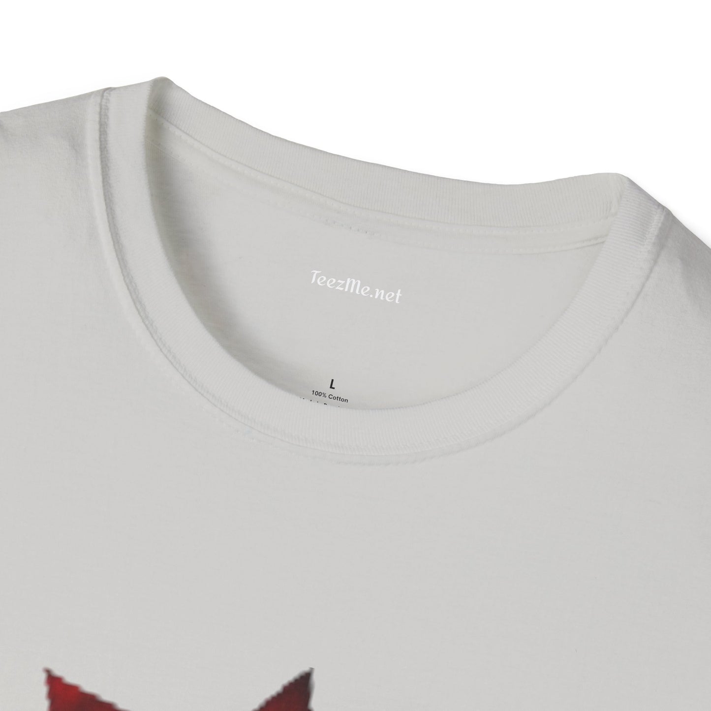 Bleeding Rose Illustration - Unisex Softstyle T-Shirt 100% Cotton Graphic