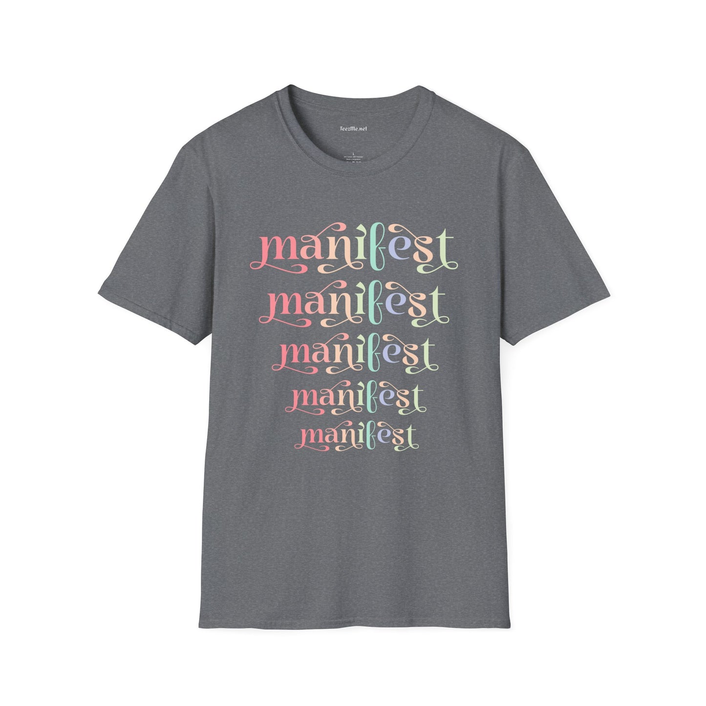 Manifest Unisex Softstyle T-Shirt 100% Cotton Graphic