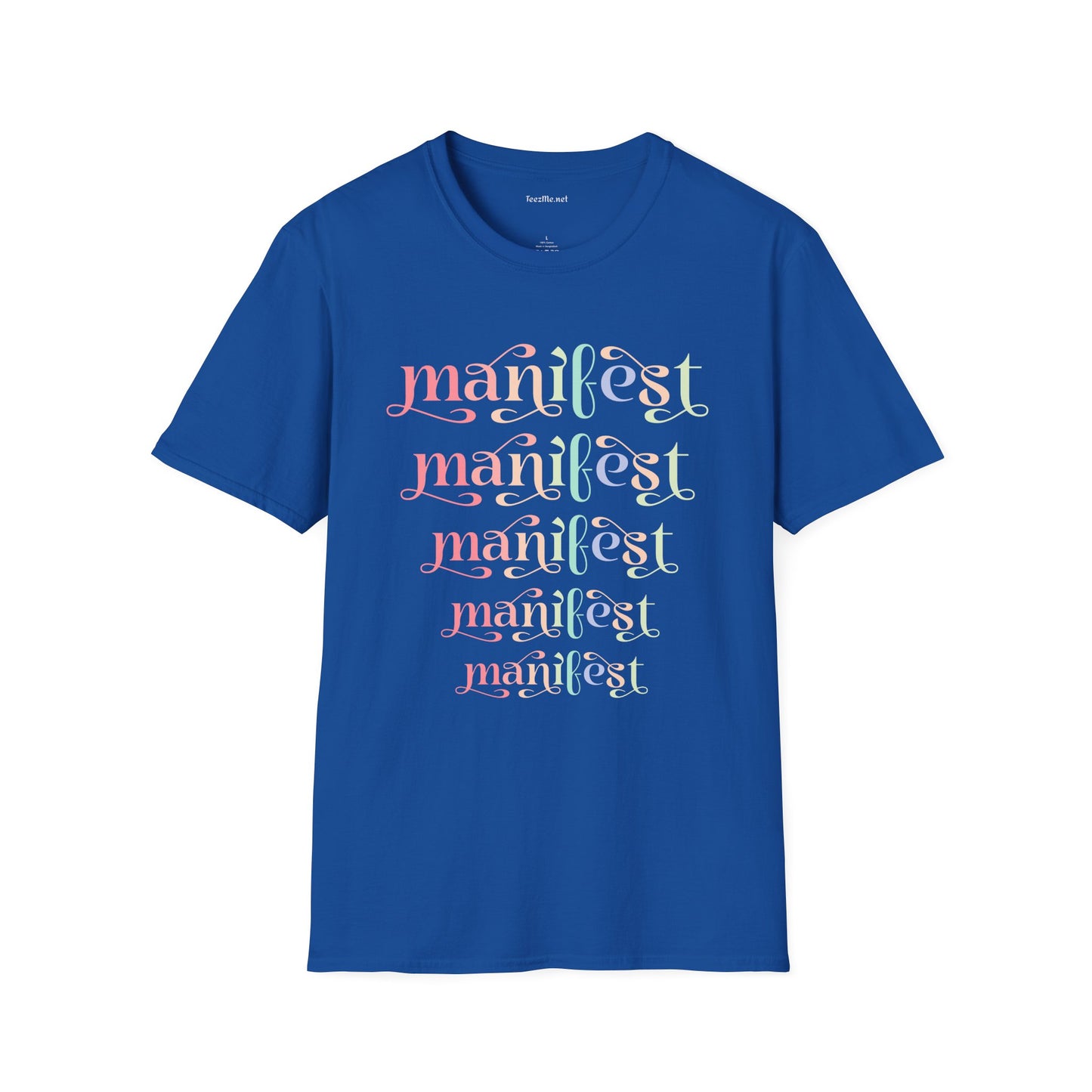 Manifest Unisex Softstyle T-Shirt 100% Cotton Graphic