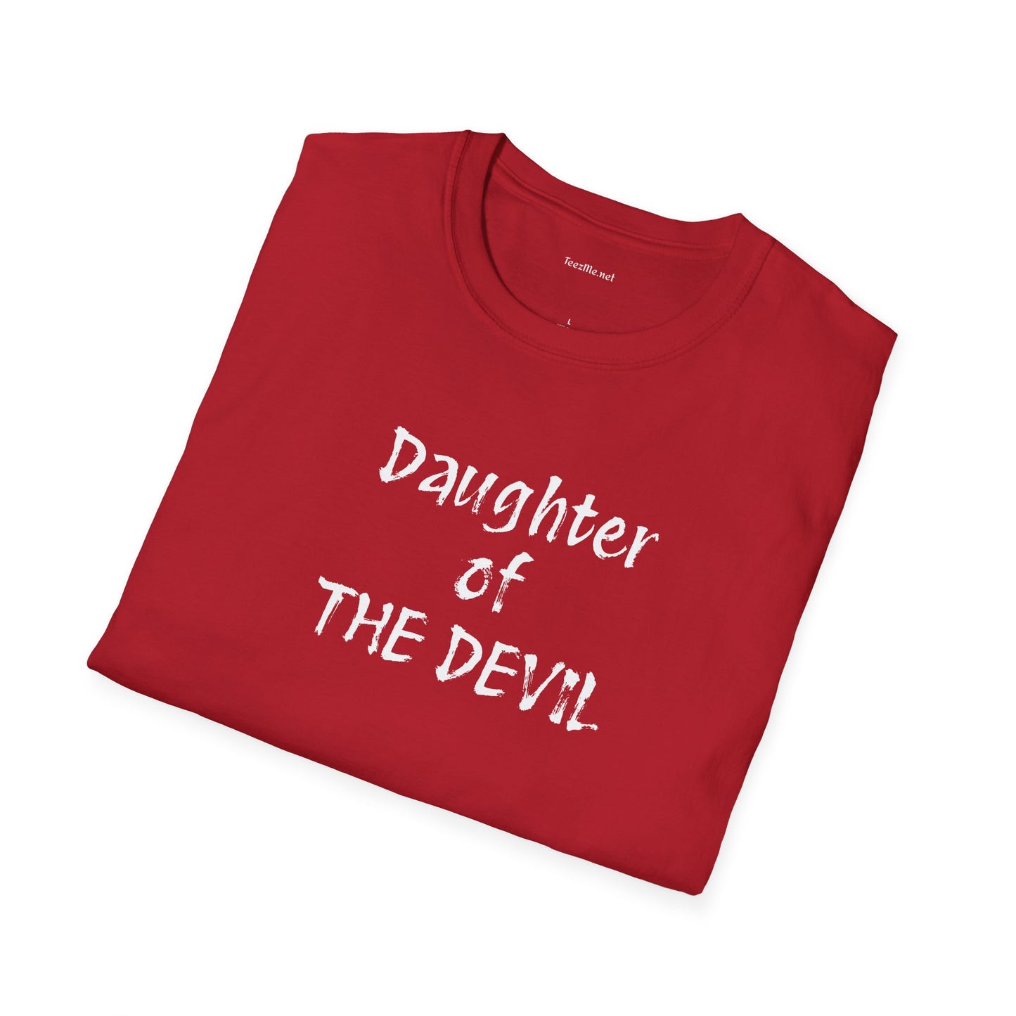 Daughter of THE DEVIL - Unisex Softstyle T-Shirt 100% Cotton Graphic