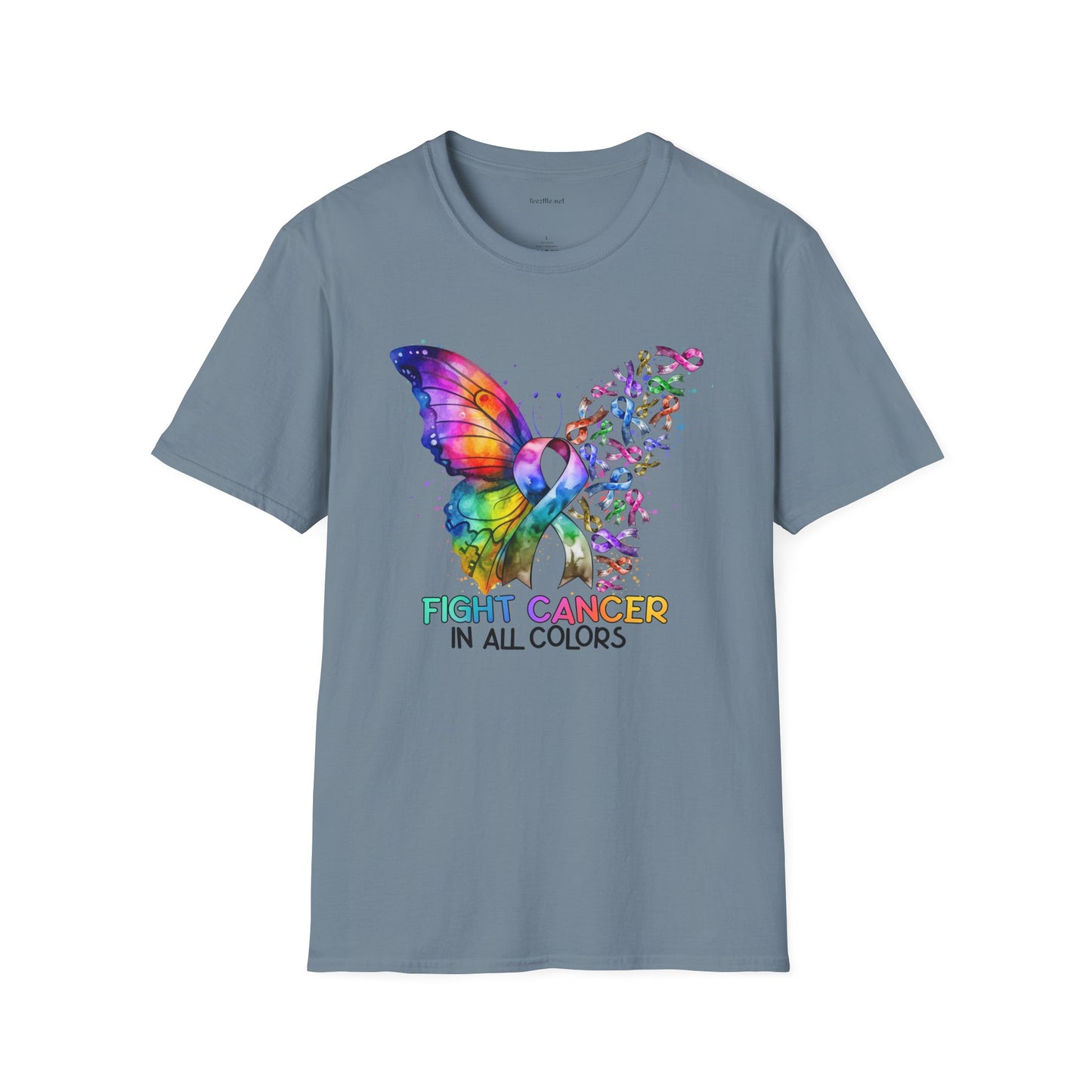 Fight Cancer - Unisex Softstyle T-Shirt 100% Cotton Graphic