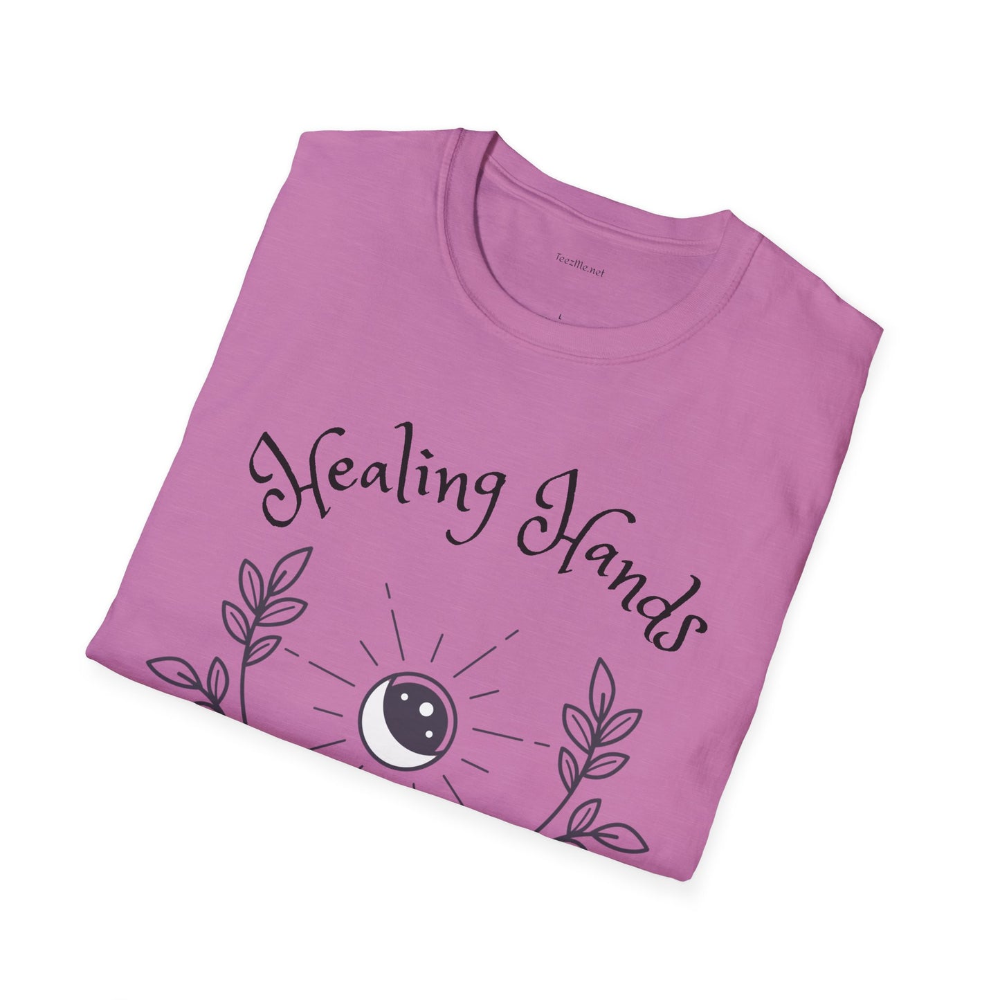 Healing Hands - Unisex Softstyle T-Shirt 100% Cotton Graphic #Reiki