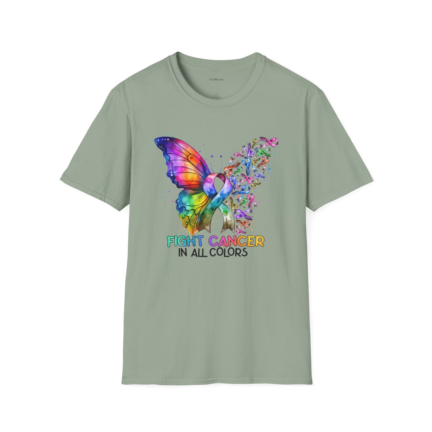 Fight Cancer - Unisex Softstyle T-Shirt 100% Cotton Graphic