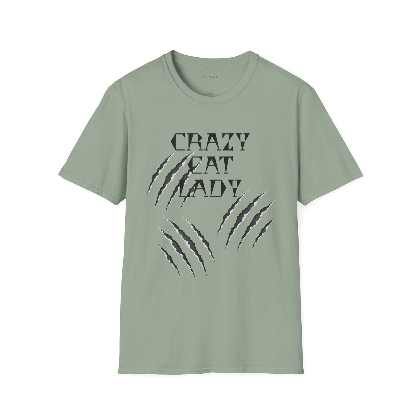 Crazy Cat Lady - Unisex Softstyle T-Shirt 100% Cotton Graphic