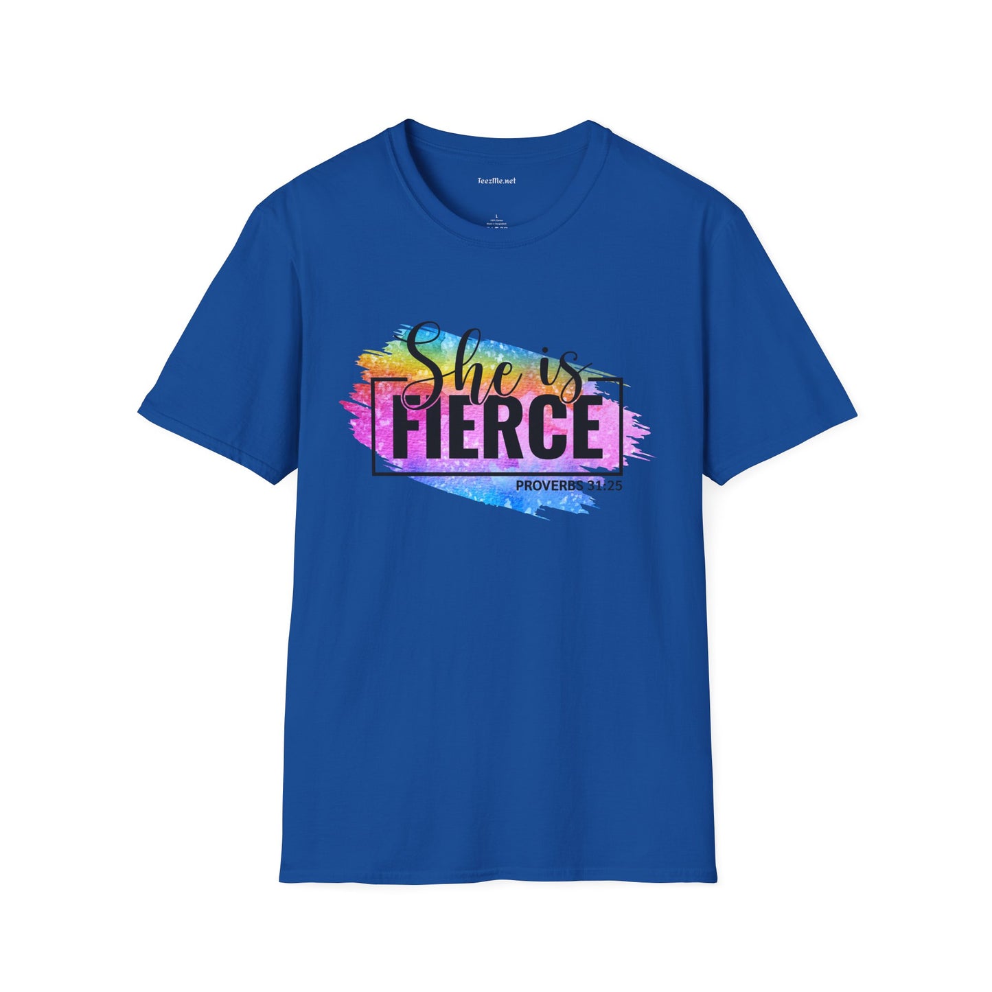 She is FIERCE Unisex Softstyle T-Shirt 100% Cotton Graphic