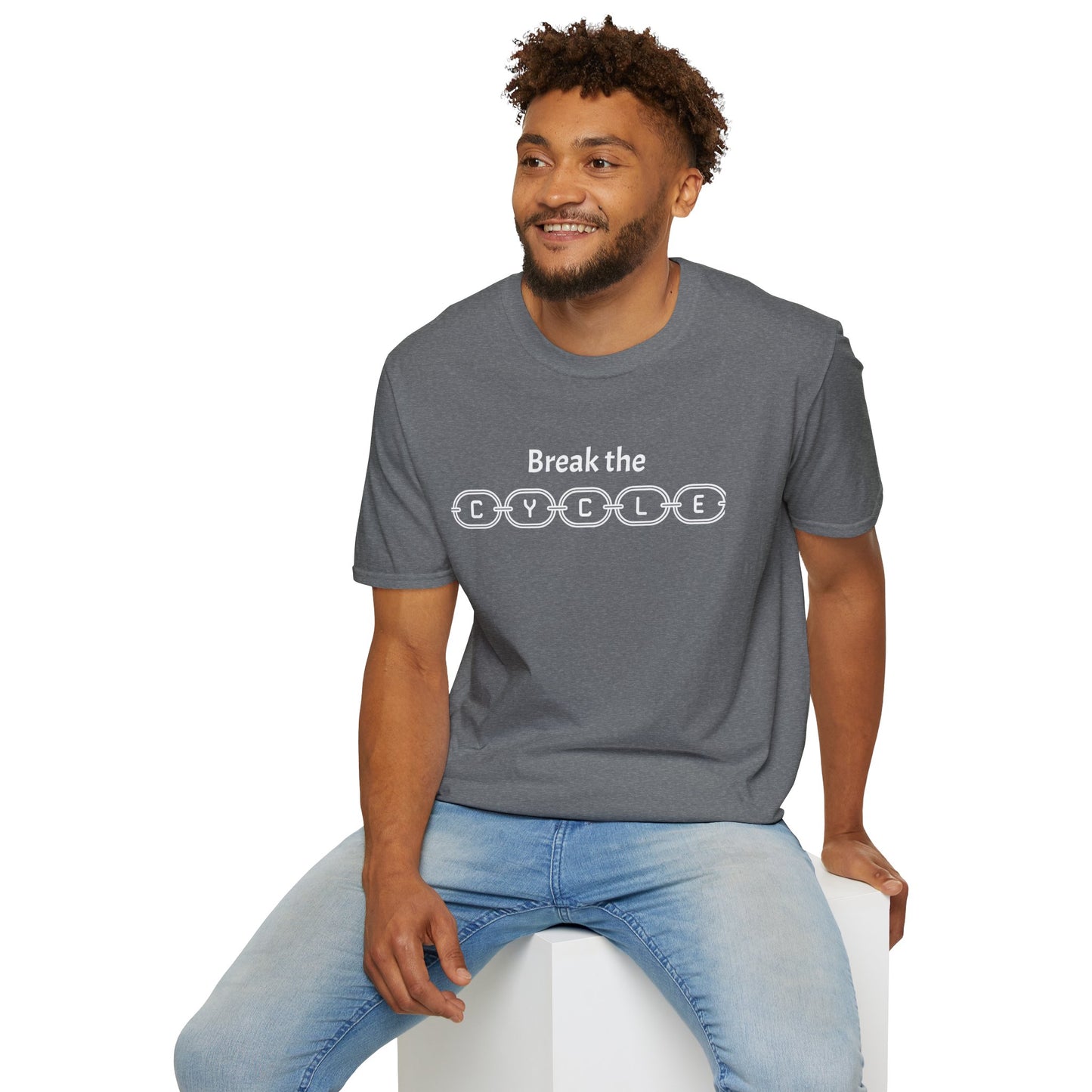 Break the Cycle - Unisex Softstyle T-Shirt 100% Cotton Graphic