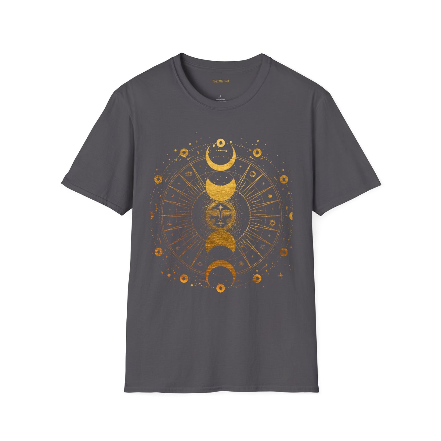 BOHO Sun and Moon Unisex Softstyle T-Shirt 100% Cotton Graphic
