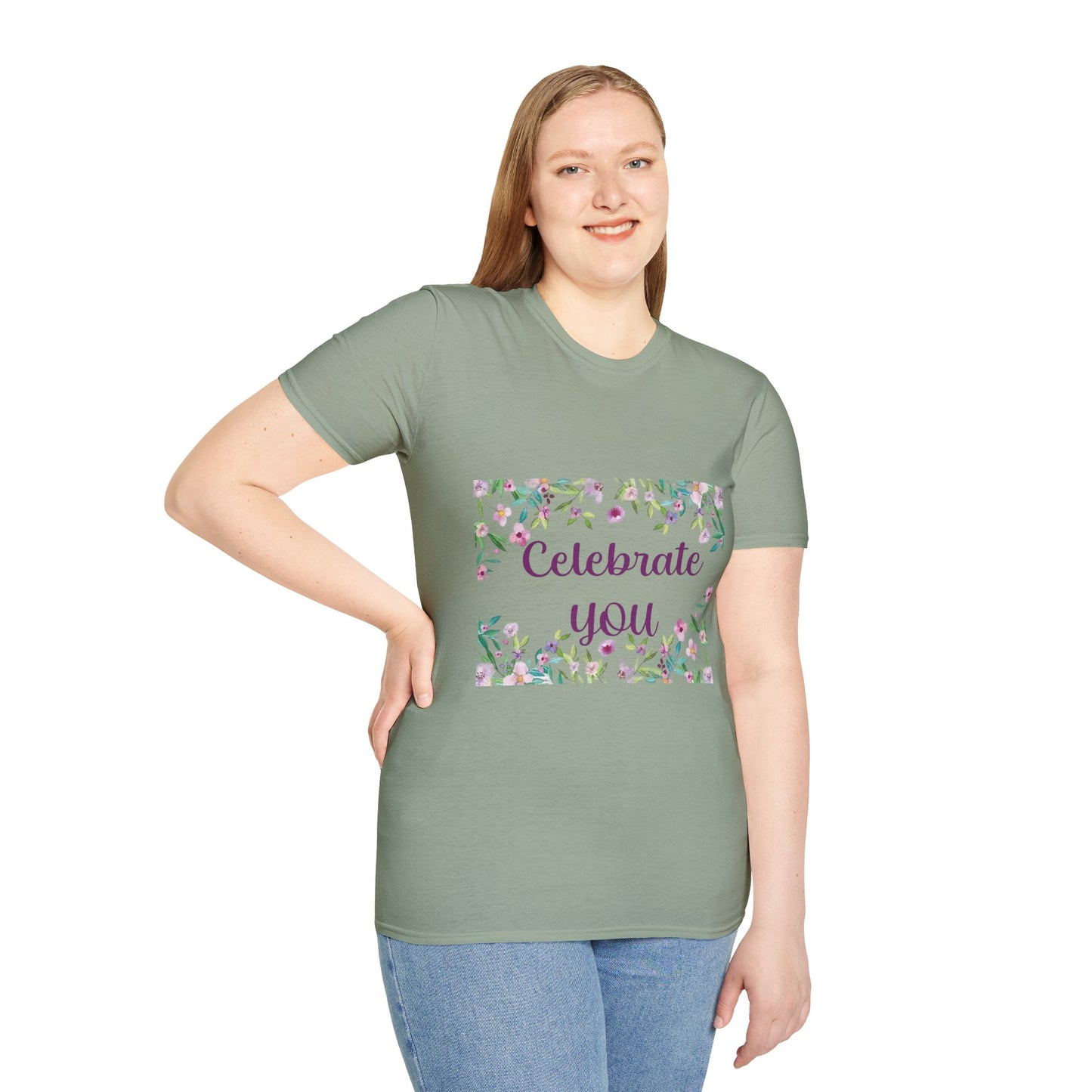 Celebrate You - Unisex Softstyle T-Shirt 100% Cotton Graphic