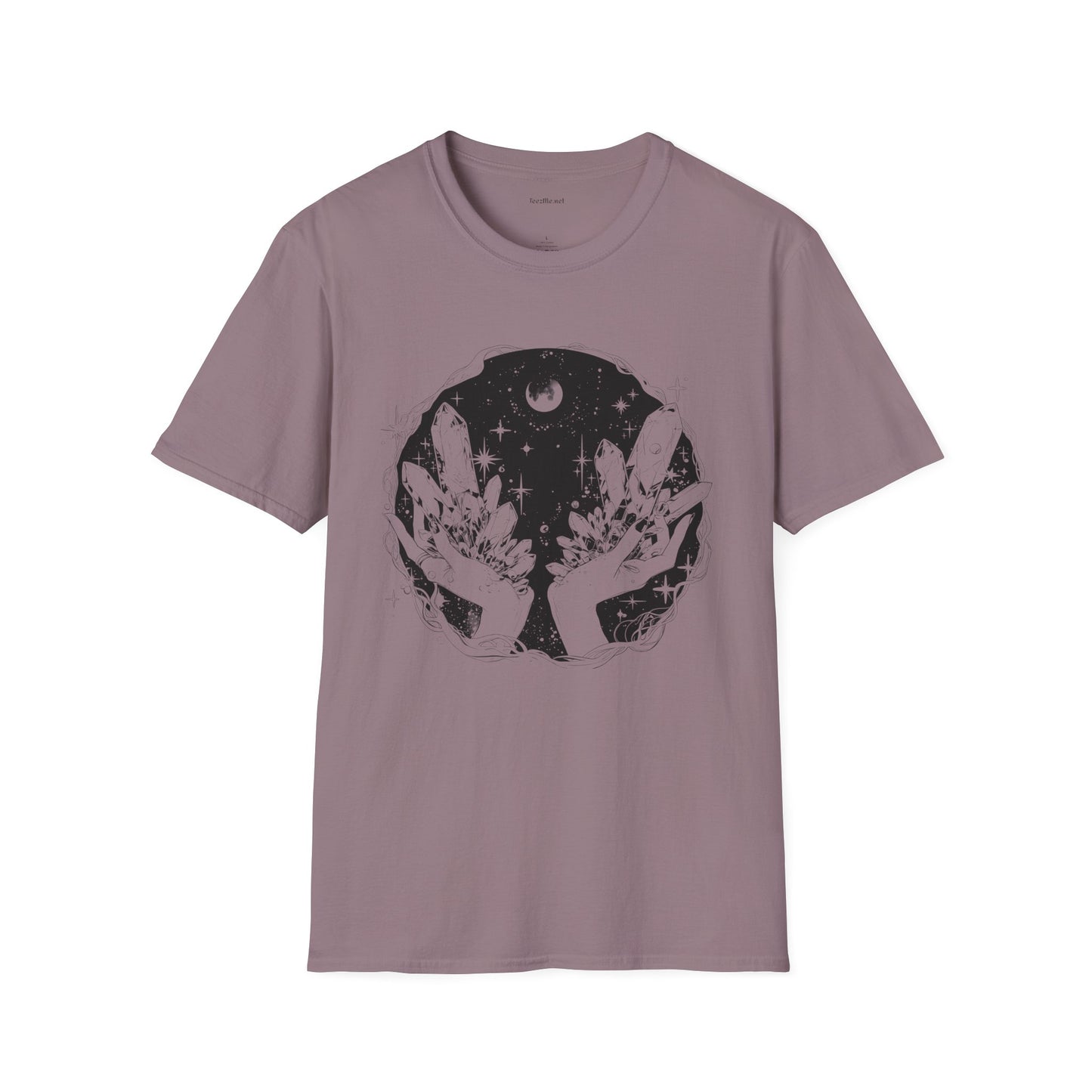 Crystal Moon Magic - Unisex Softstyle T-Shirt 100% Cotton Graphic