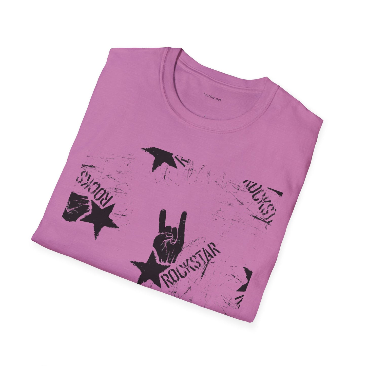 ROCK STAR illustation - Unisex Softstyle T-Shirt 100% Cotton Graphic