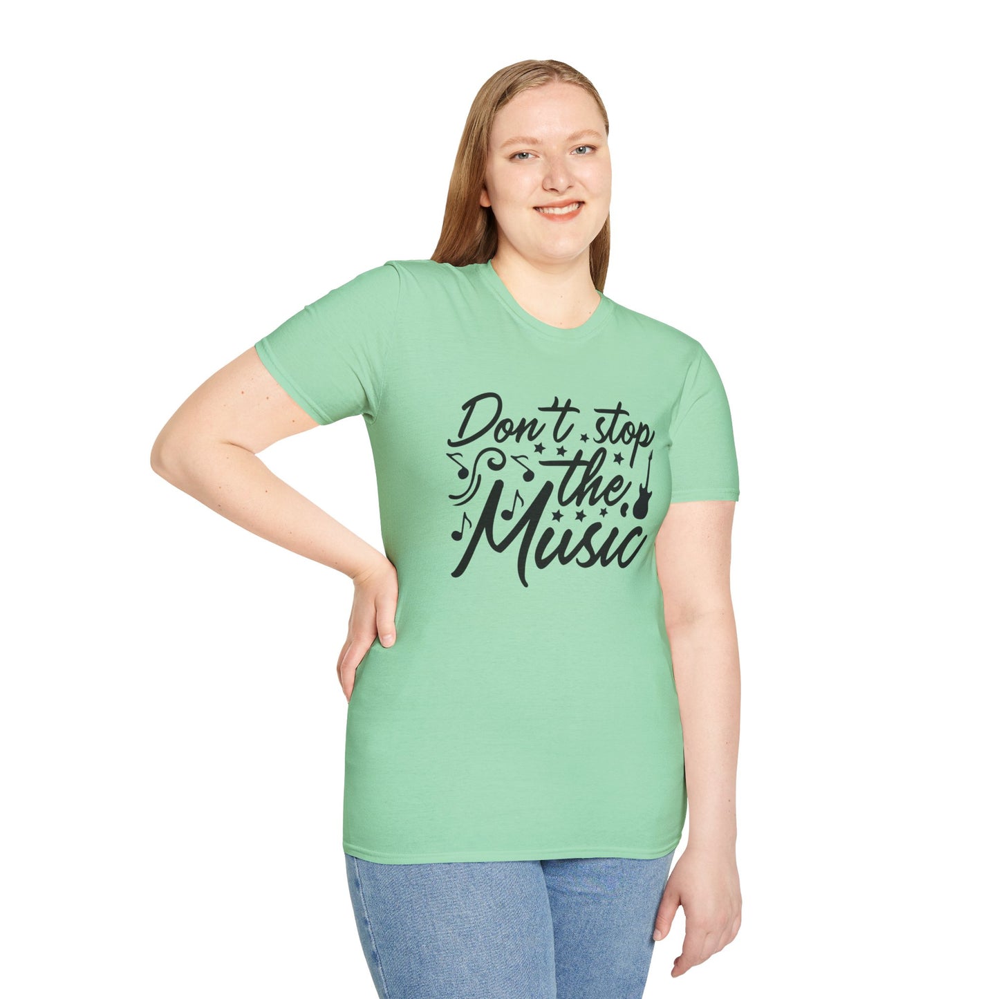 Don't stop the Music 1 - Unisex Softstyle T-Shirt 100% Cotton Graphic