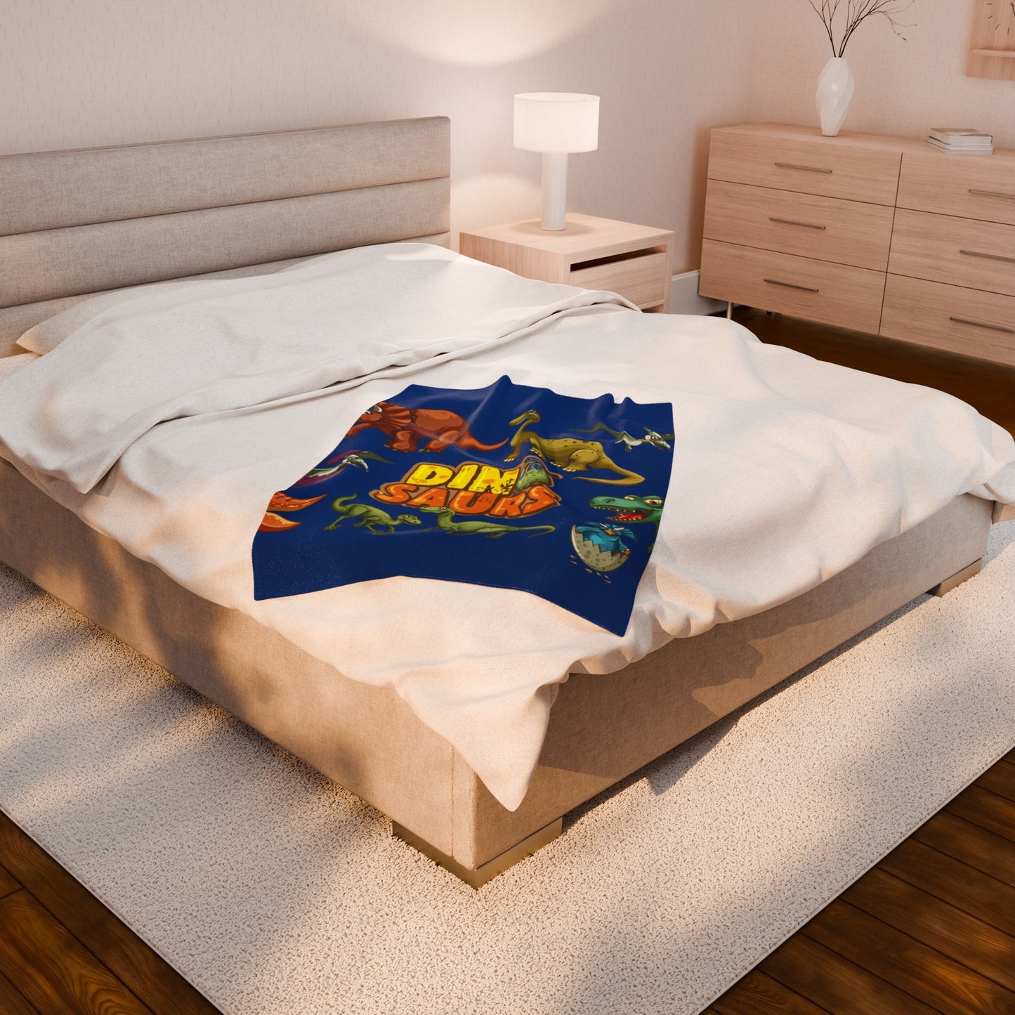Dinosaurs Velveteen Plush Blanket