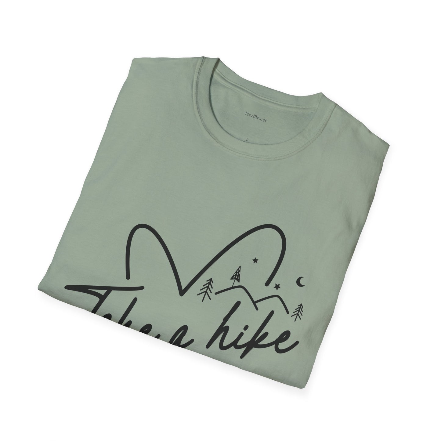 Take a Hike (black) - Unisex Softstyle T-Shirt 100% Cotton Graphic #weed #cannabis