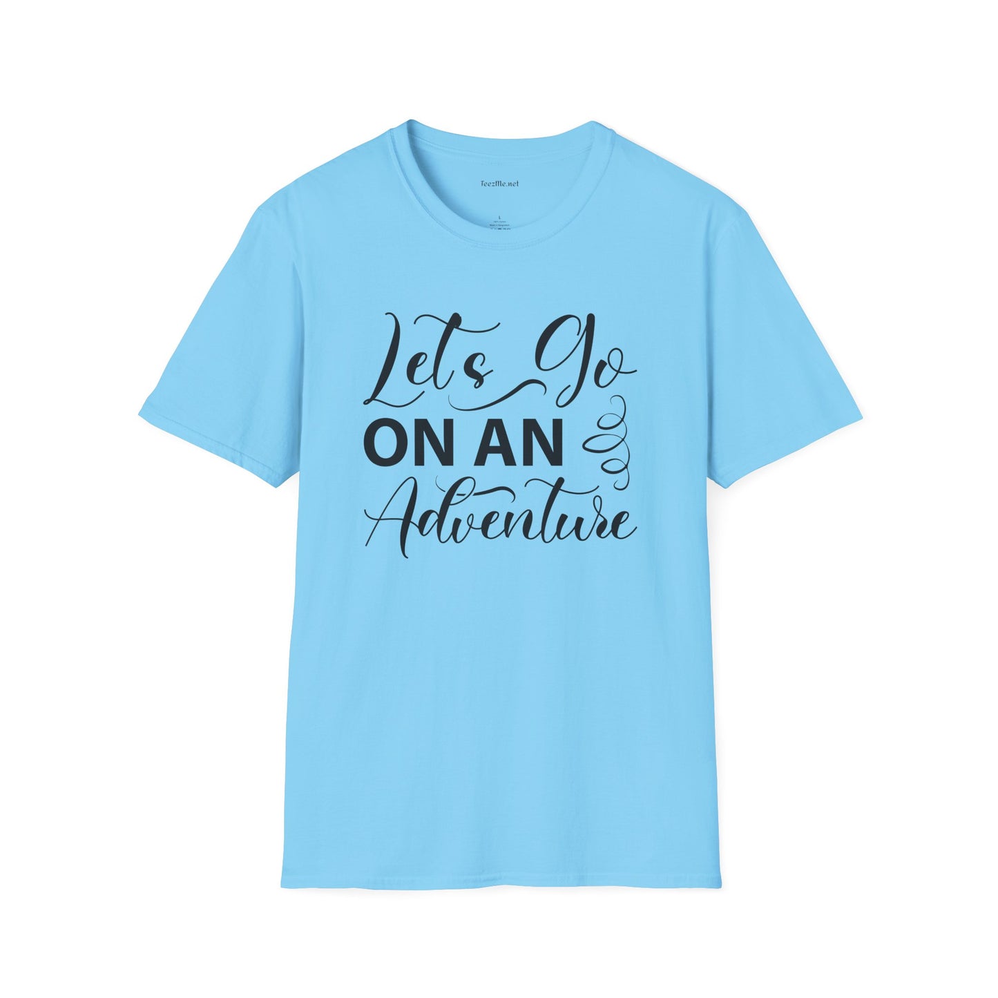 Let's Go On an Adventure Unisex Softstyle T-Shirt 100% Cotton Graphic