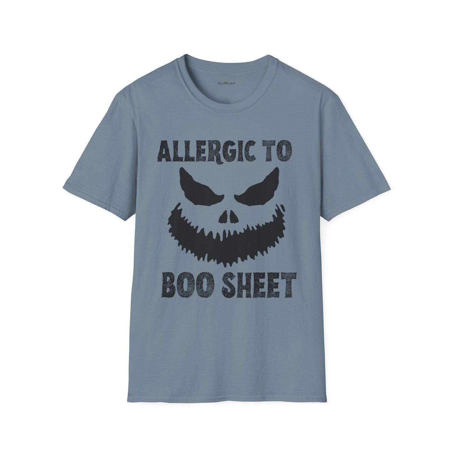 Allergic to Boo Sheet Unisex Softstyle T-Shirt 100% Cotton Graphic