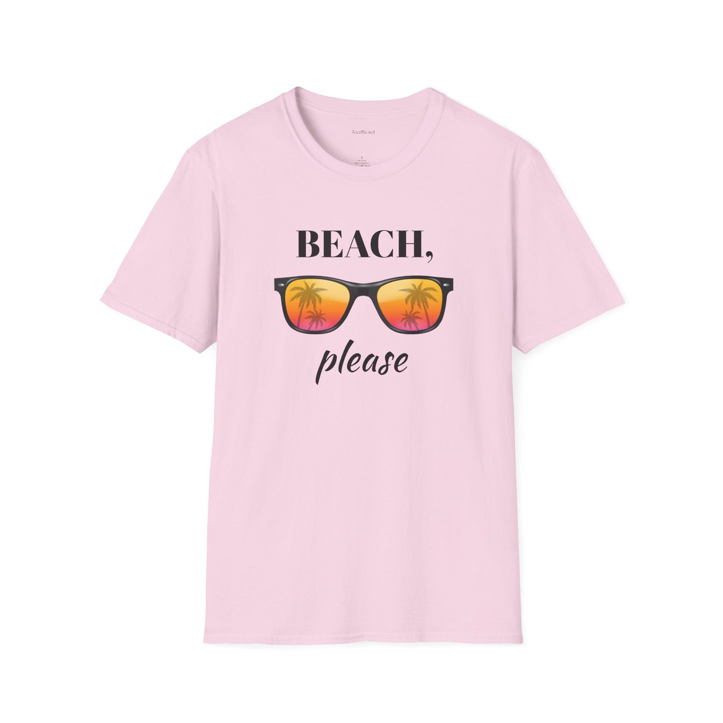 Beach please - Unisex Softstyle T-Shirt 100% Cotton Graphic