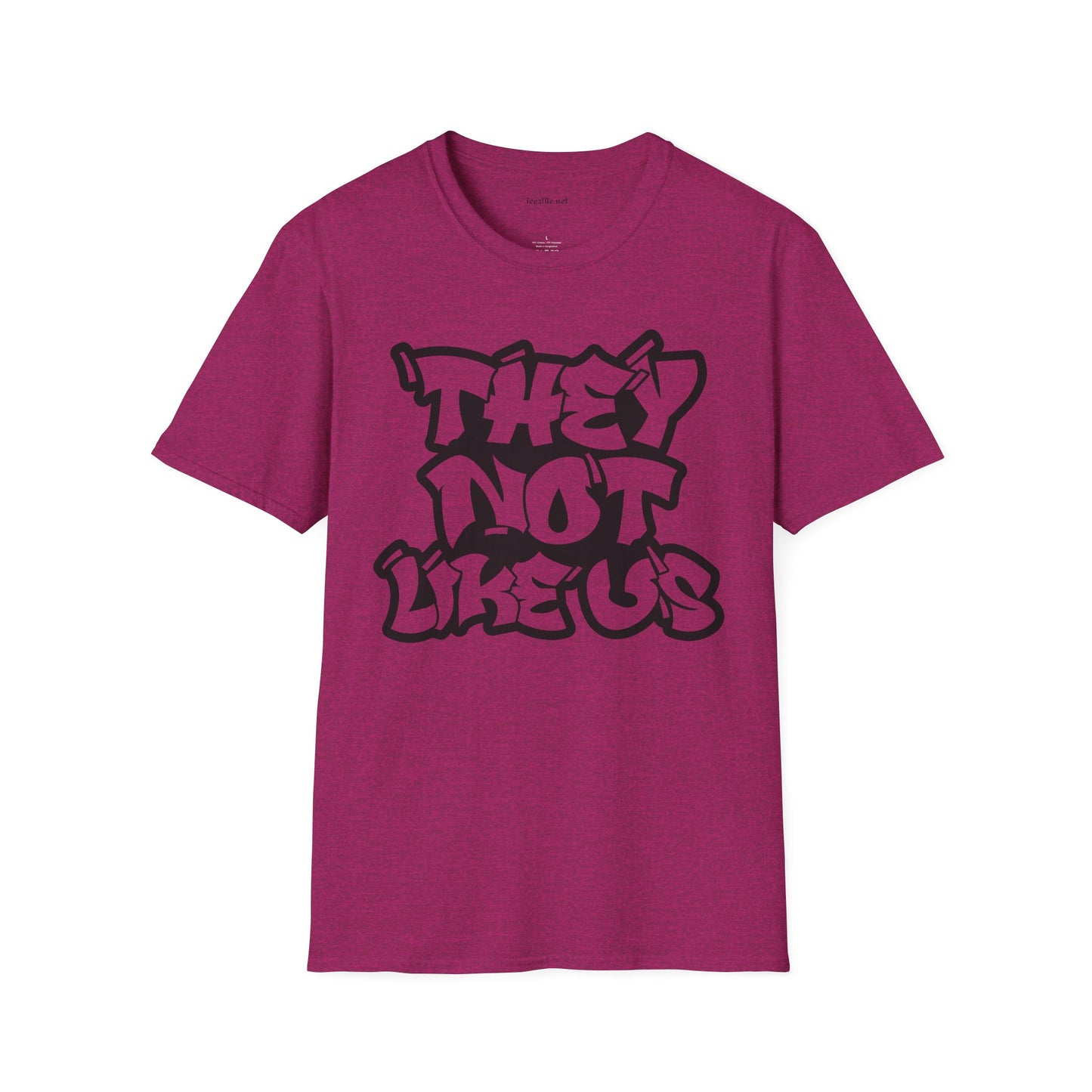 They Not Like Us (outline) Unisex SoftStyle T-Shirt 100% Cotton