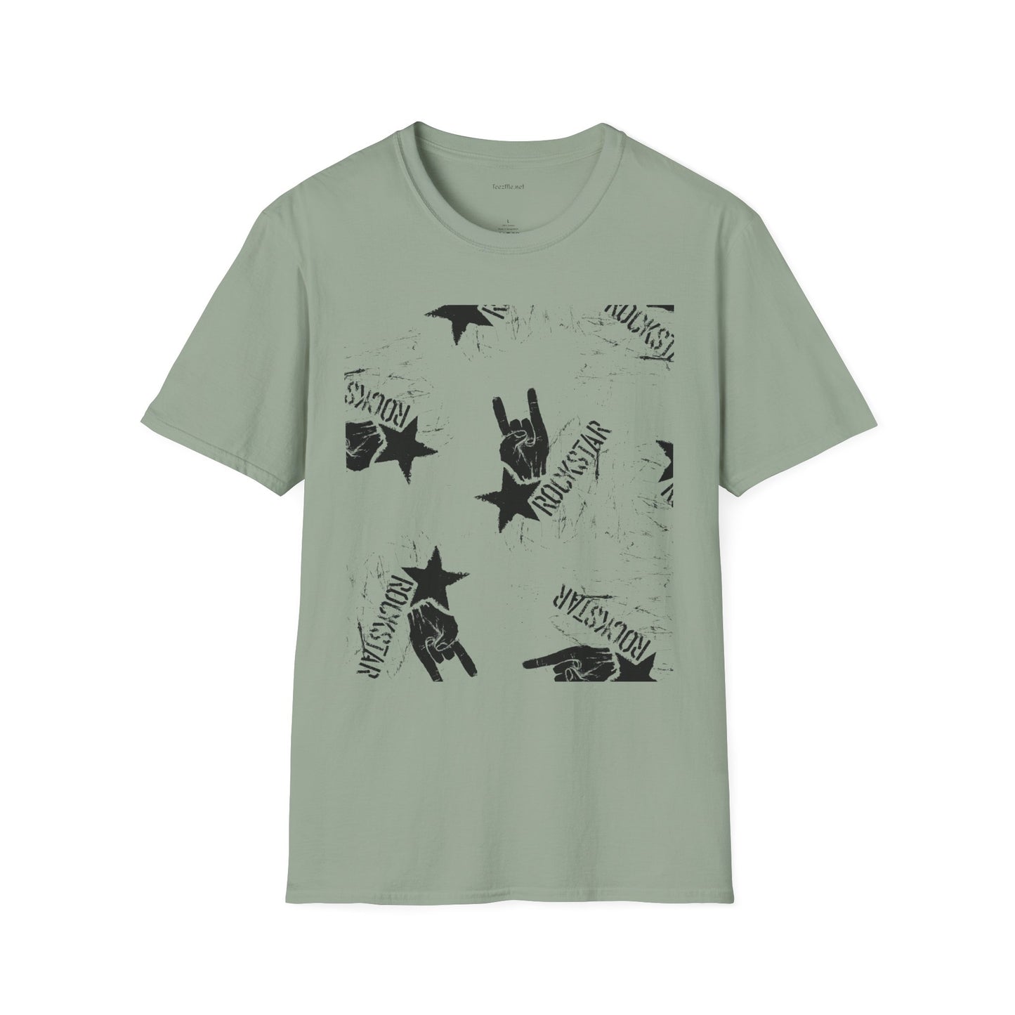 ROCK STAR illustation - Unisex Softstyle T-Shirt 100% Cotton Graphic