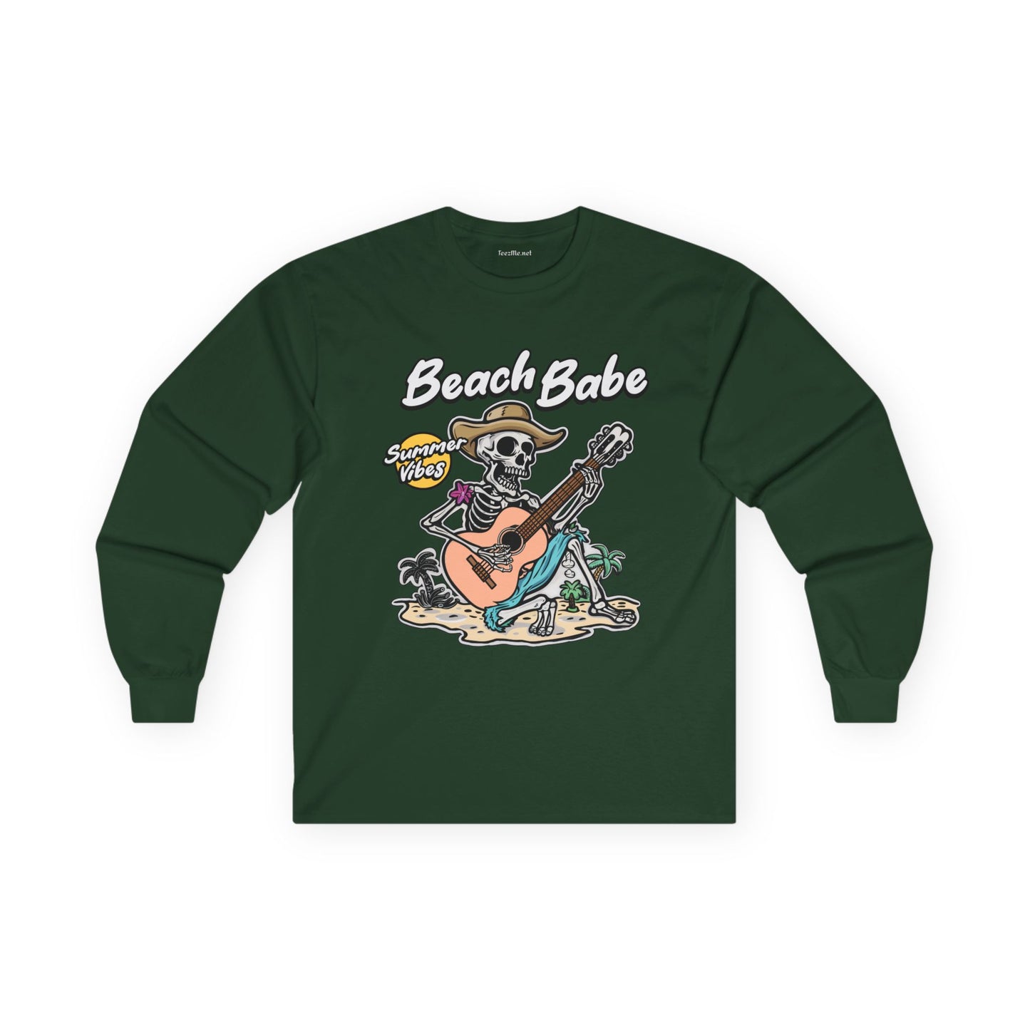 Beach Babe Guitar Unisex Ultra Cotton Long Sleeve Tee