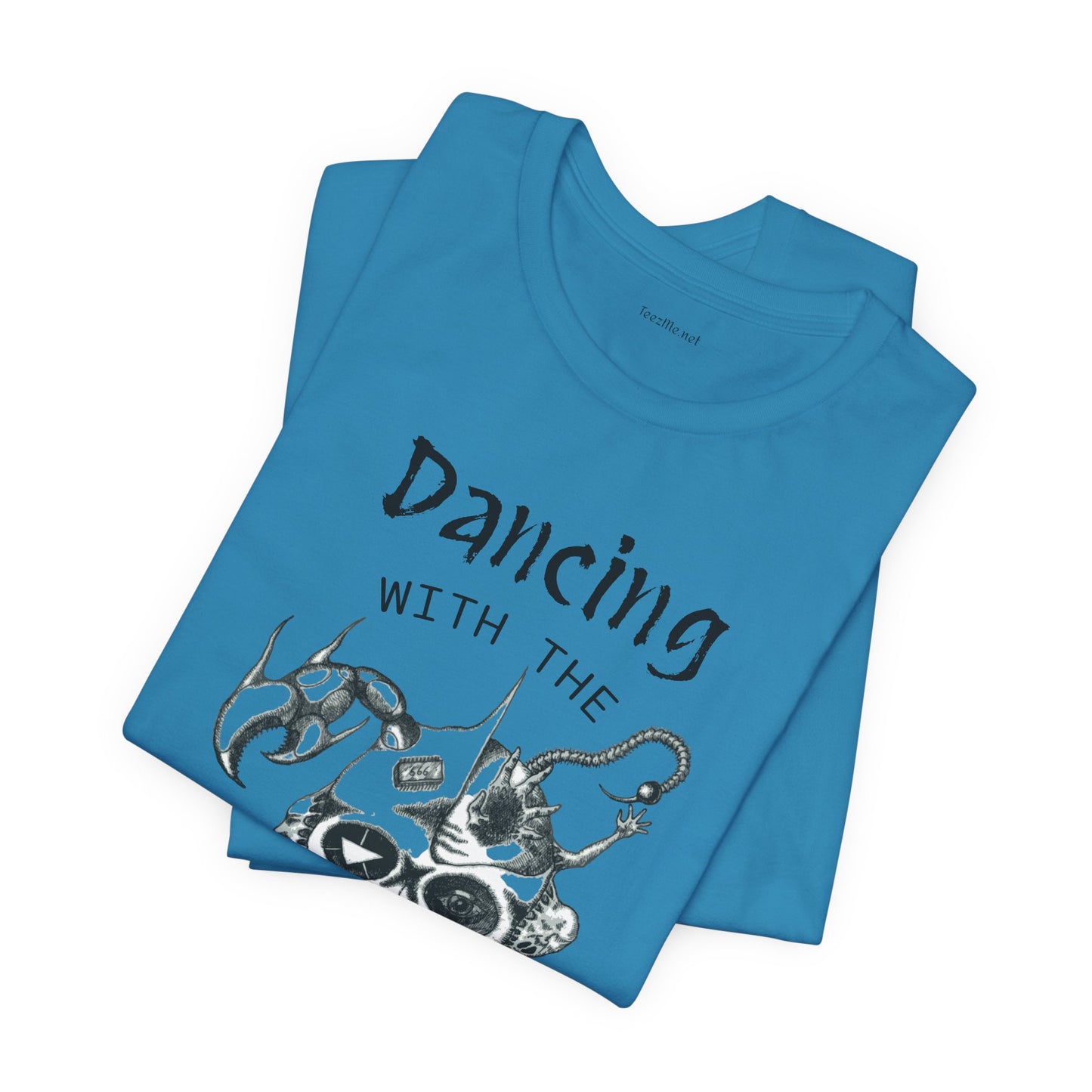 Dancing with the Devil (image) - Unisex Jersey Short Sleeve Tee