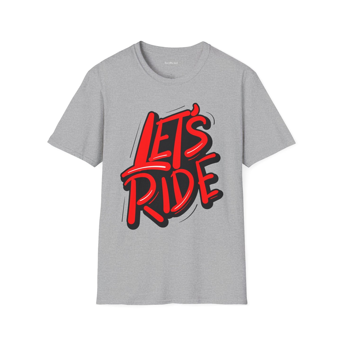Let's Ride - Unisex Softstyle T-Shirt 100% Cotton Graphic