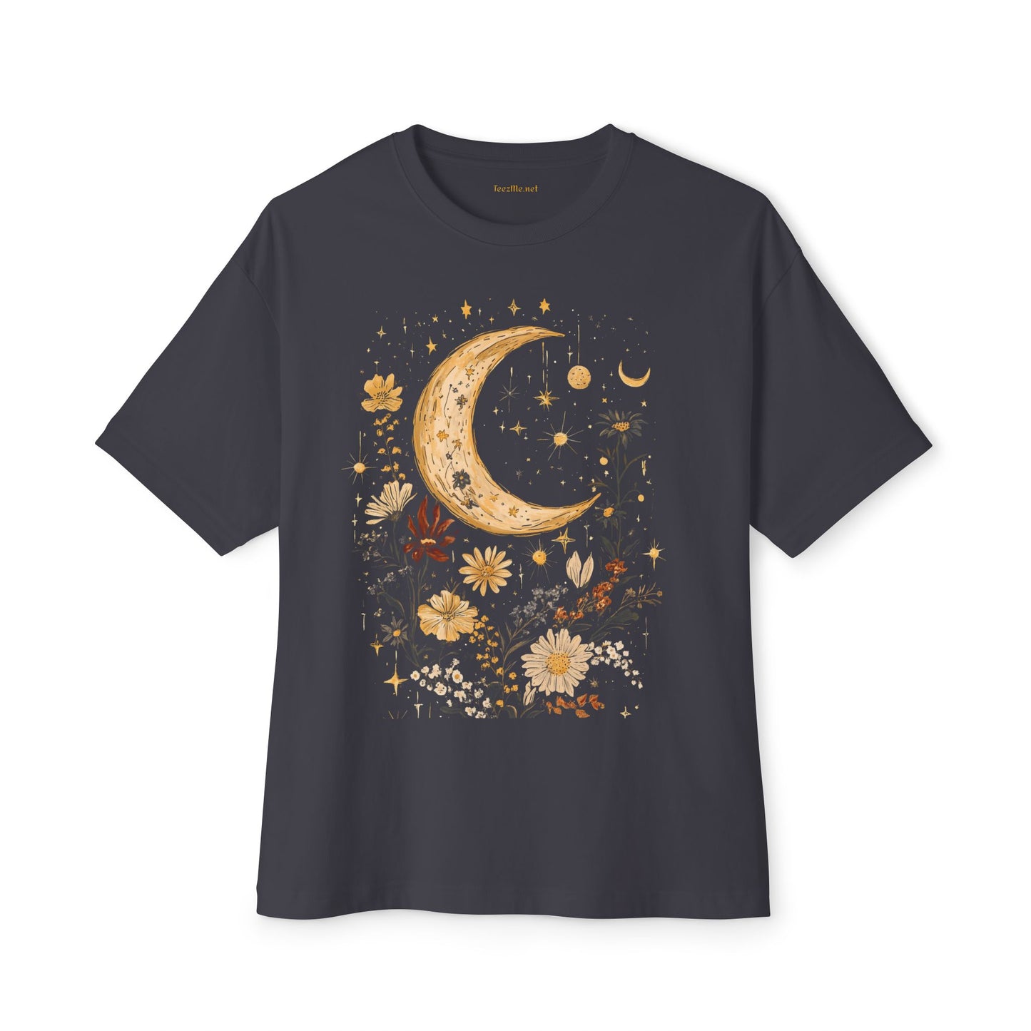 BOHO Moon Floral2 - Unisex Oversized Tee