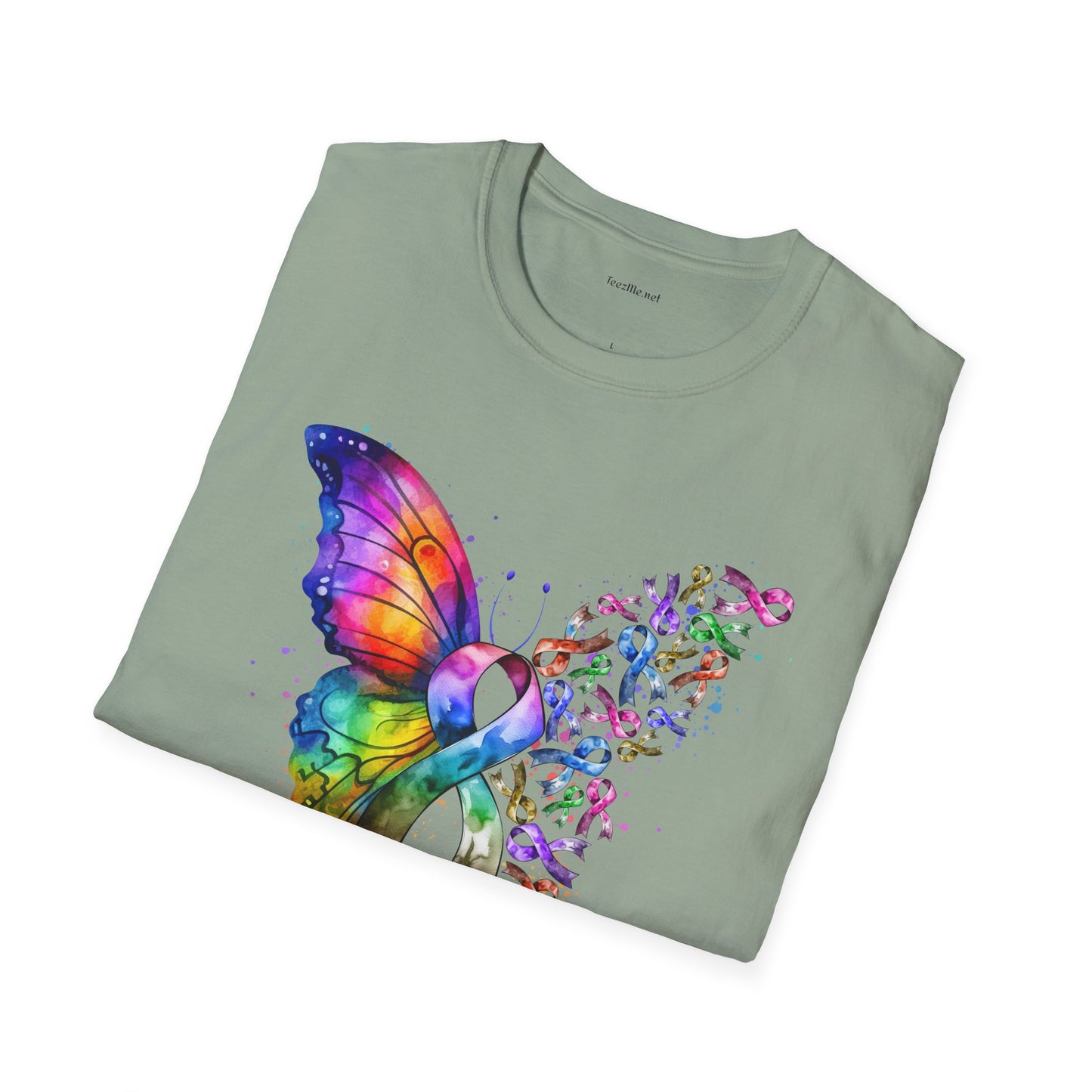 Fight Cancer - Unisex Softstyle T-Shirt 100% Cotton Graphic